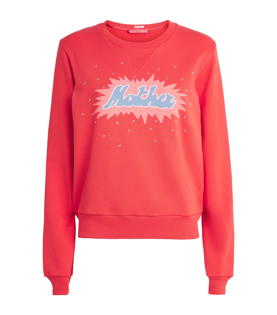 MOTHER Womens The Dorito Camper Sweatshirt Lil Firework Image 1