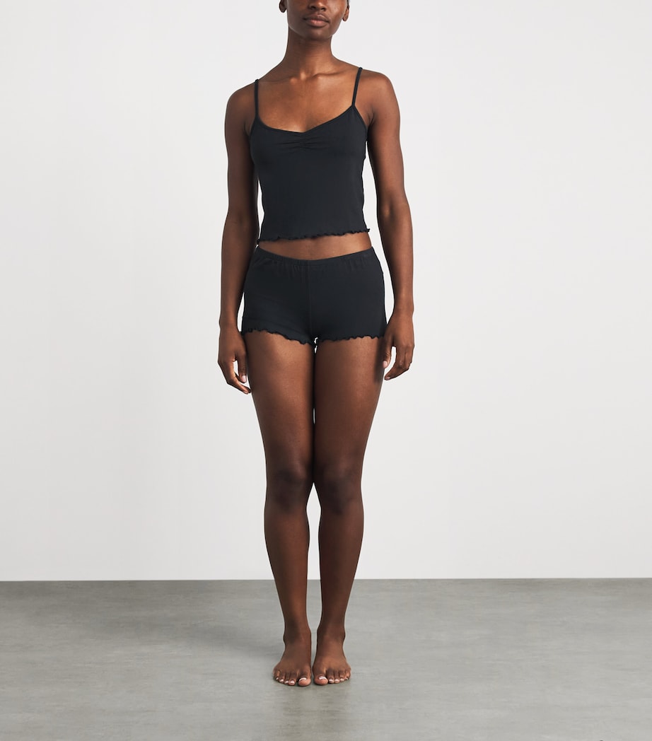Skims Womens Sleep Cami Short Pyjama Set Onyx Image 2