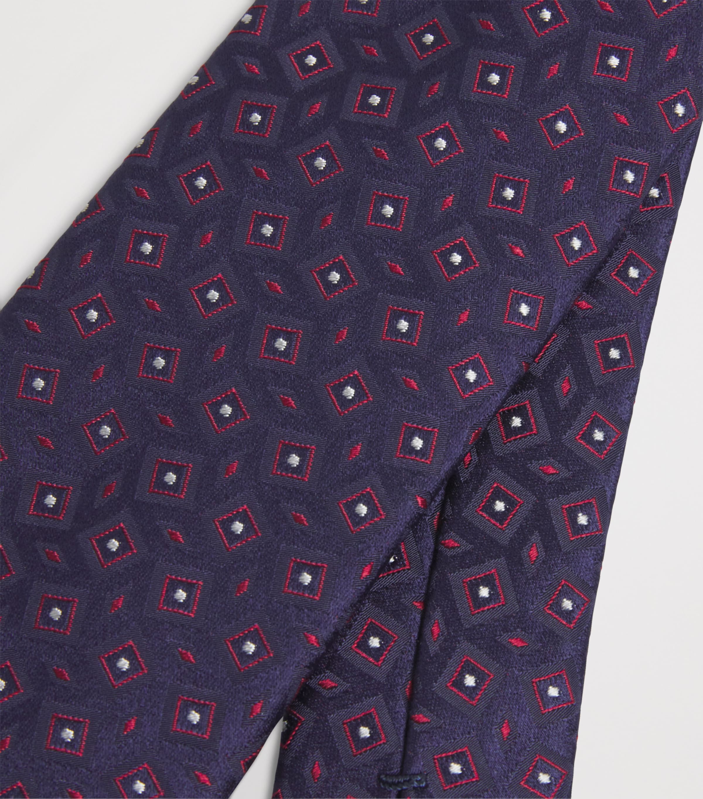 Silk Geometric Jacquard Tie FB159 Image 3