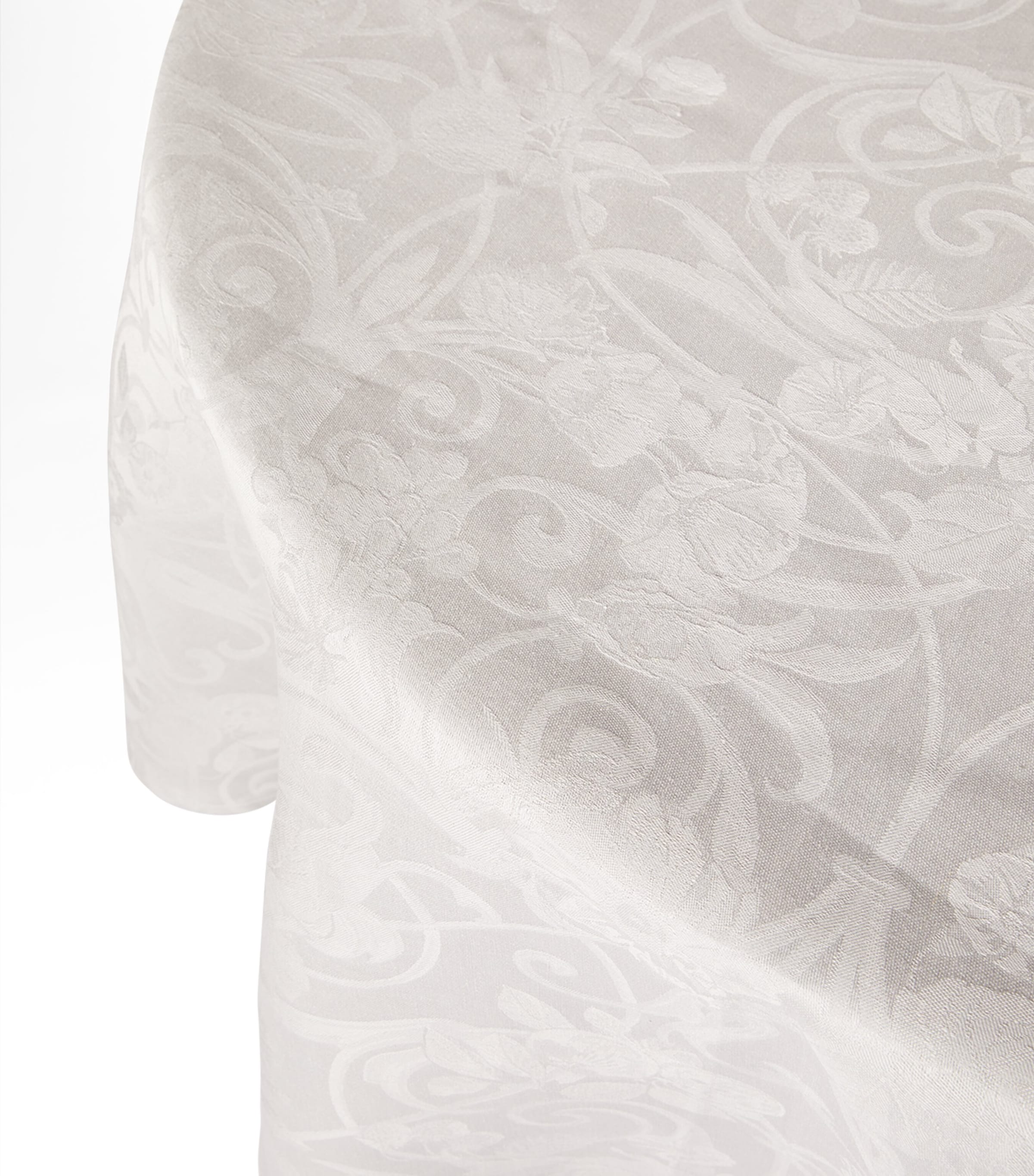 Linen Tivoli Round Tablecloth (240cm) PEARL Image 2