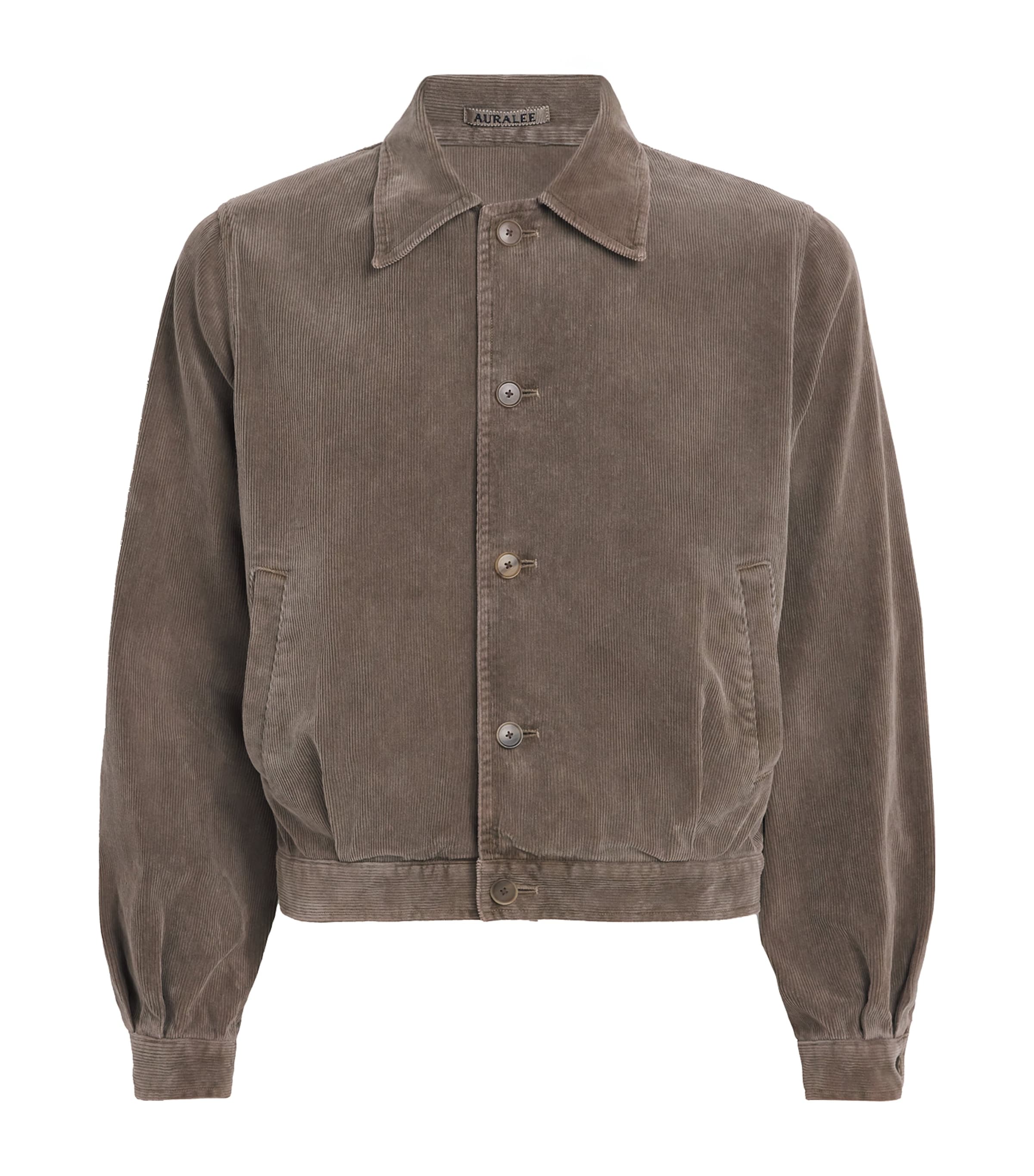 Auralee Green Cotton Corduroy Jacket | Harrods US