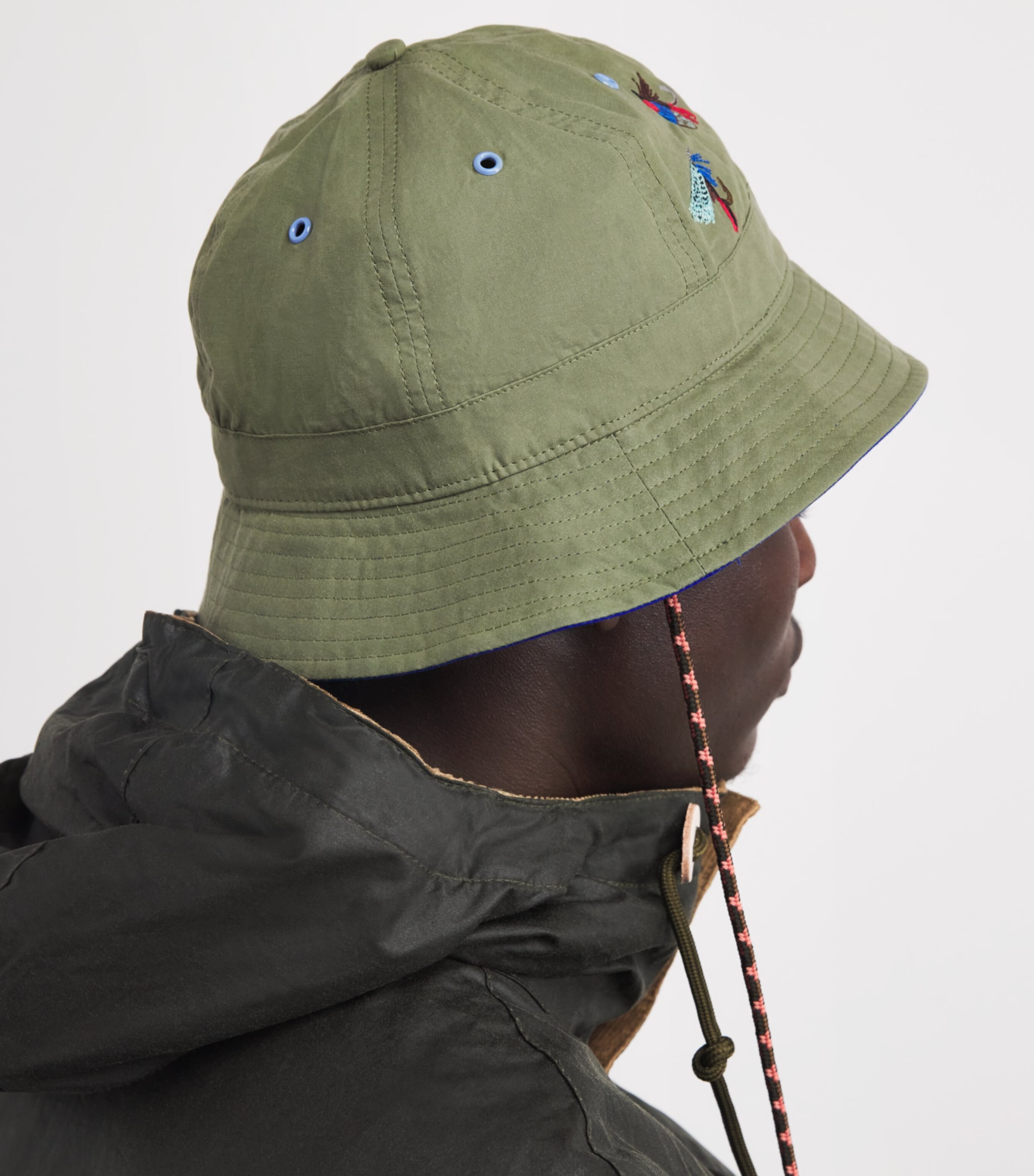 Barbour x Paul Smith Embroidered Bucket Hat Image 4