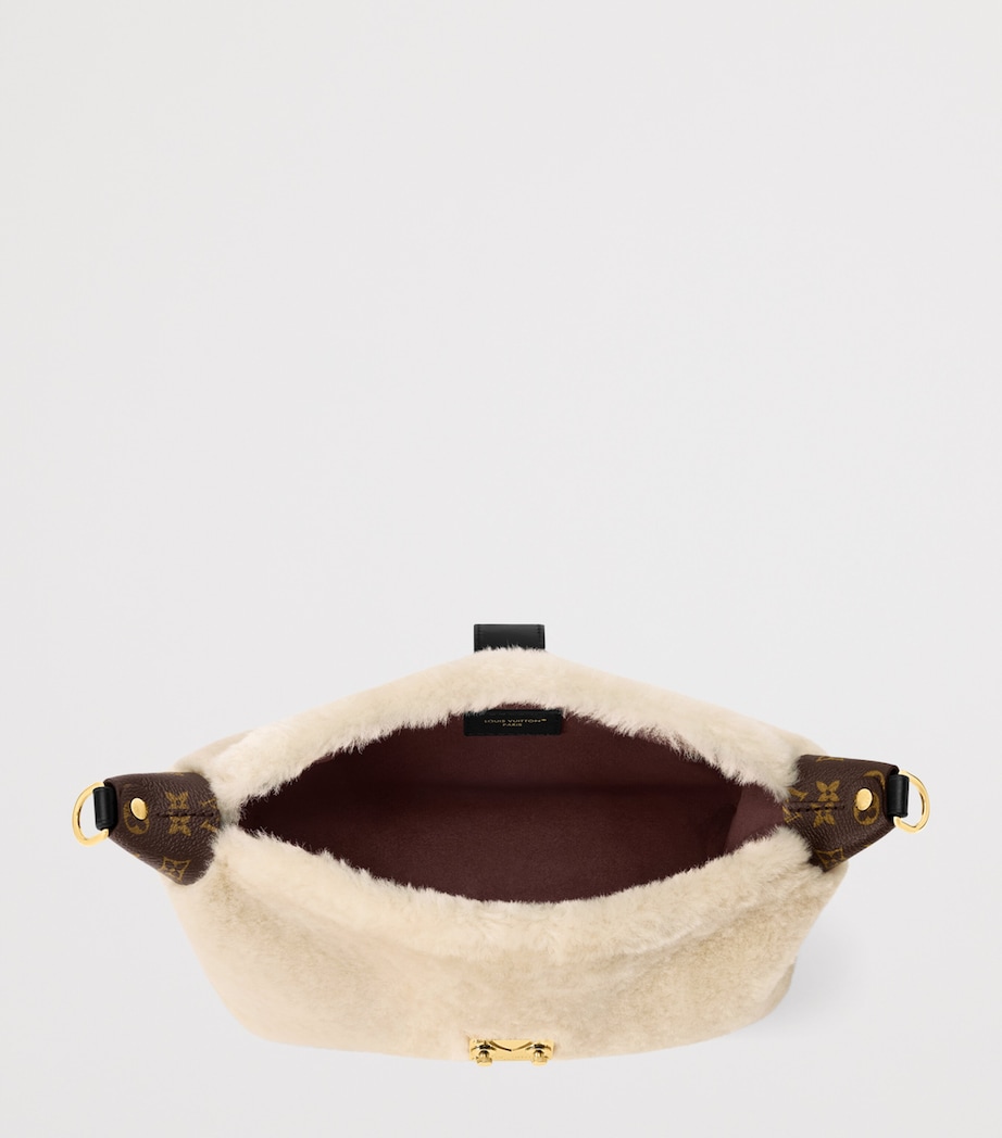 Shearling Mia Pochette Shoulder Bag CREAM Image 5