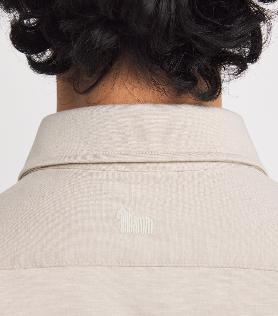 Silk-Cotton Shirt 80008 BEIGE Image 6