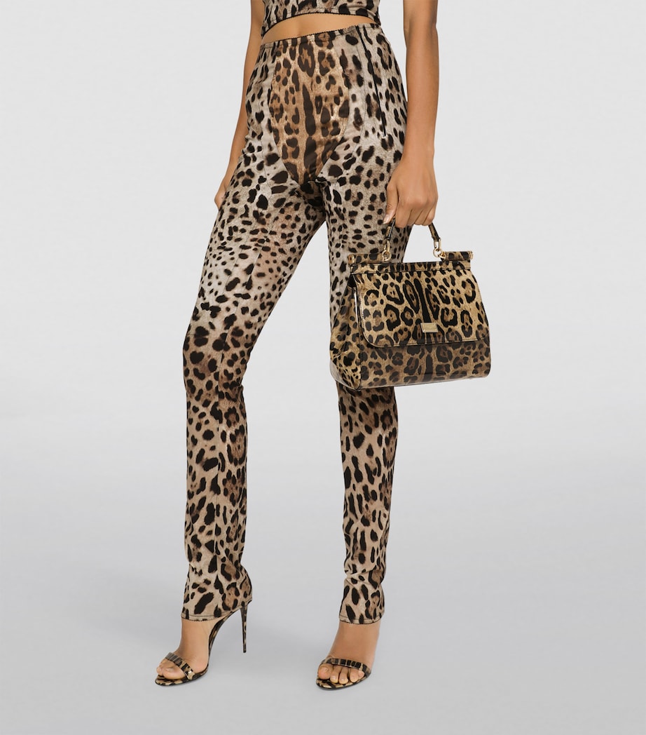 KIM DOLCE&GABBANA Medium Leopard Print Sicily Bag HA93M-LEO Image 3