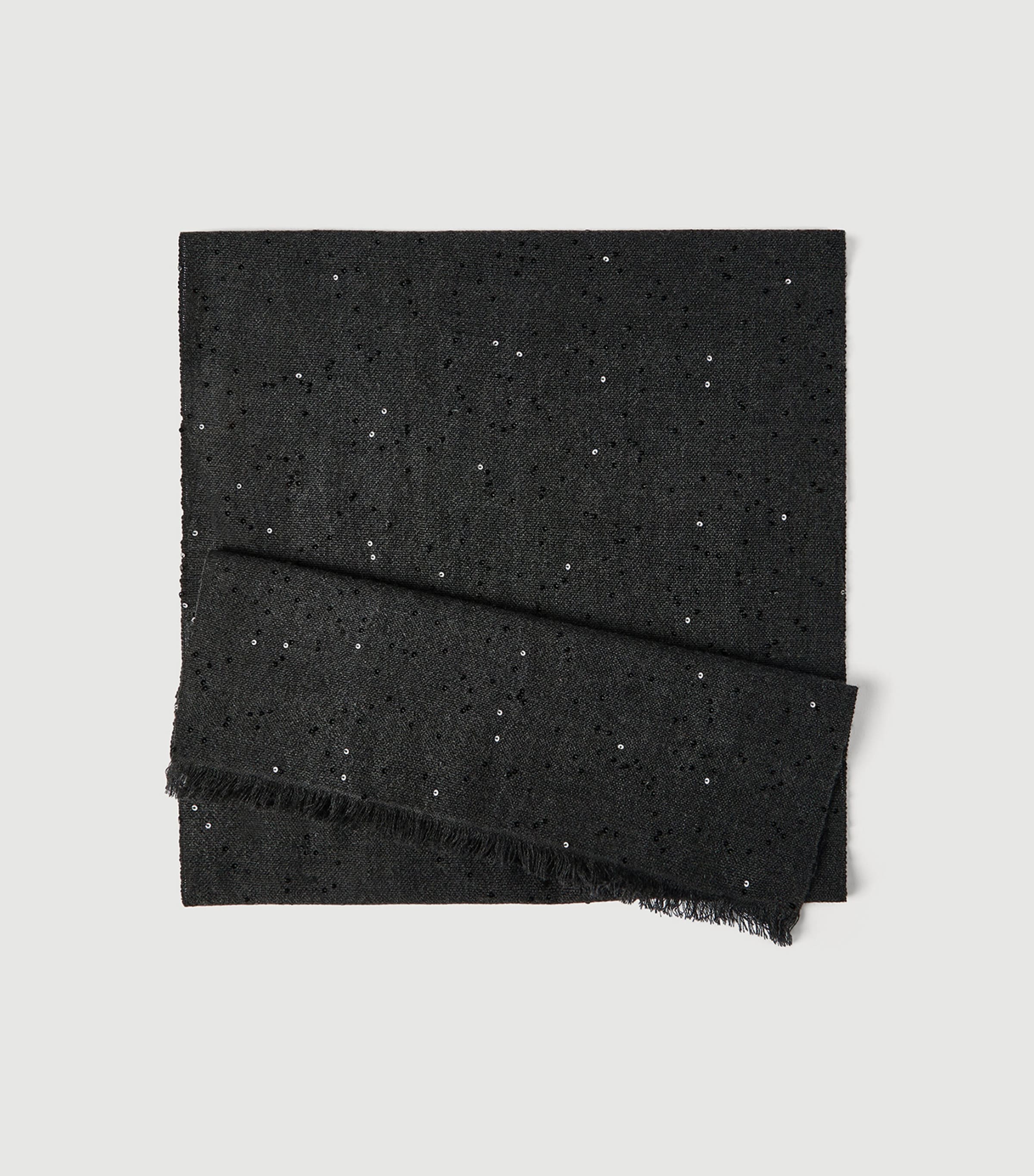 Brunello Cucinelli Womens Cashmere-Silk Embellished Scarf Image 3