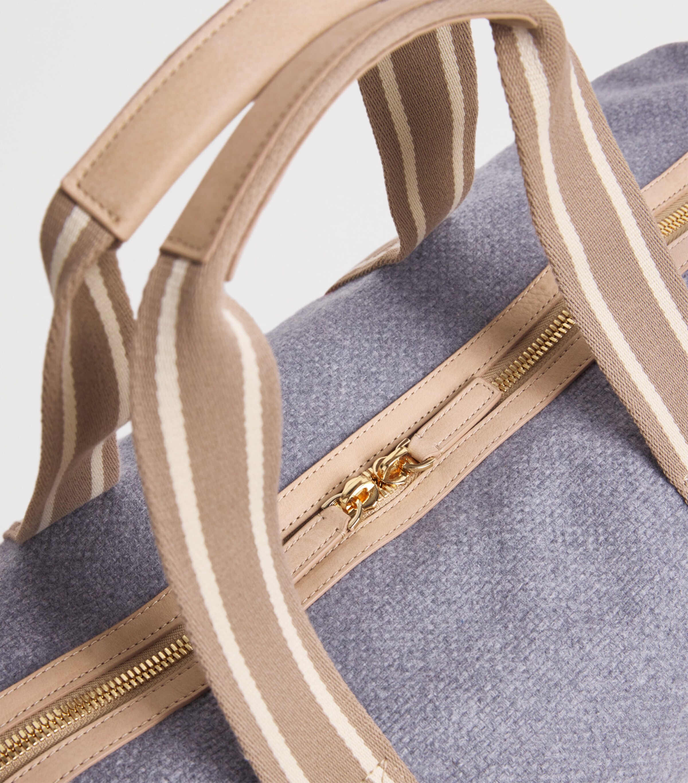 Wool Canvas Holdall GRIGIO ARGILLA Image 4