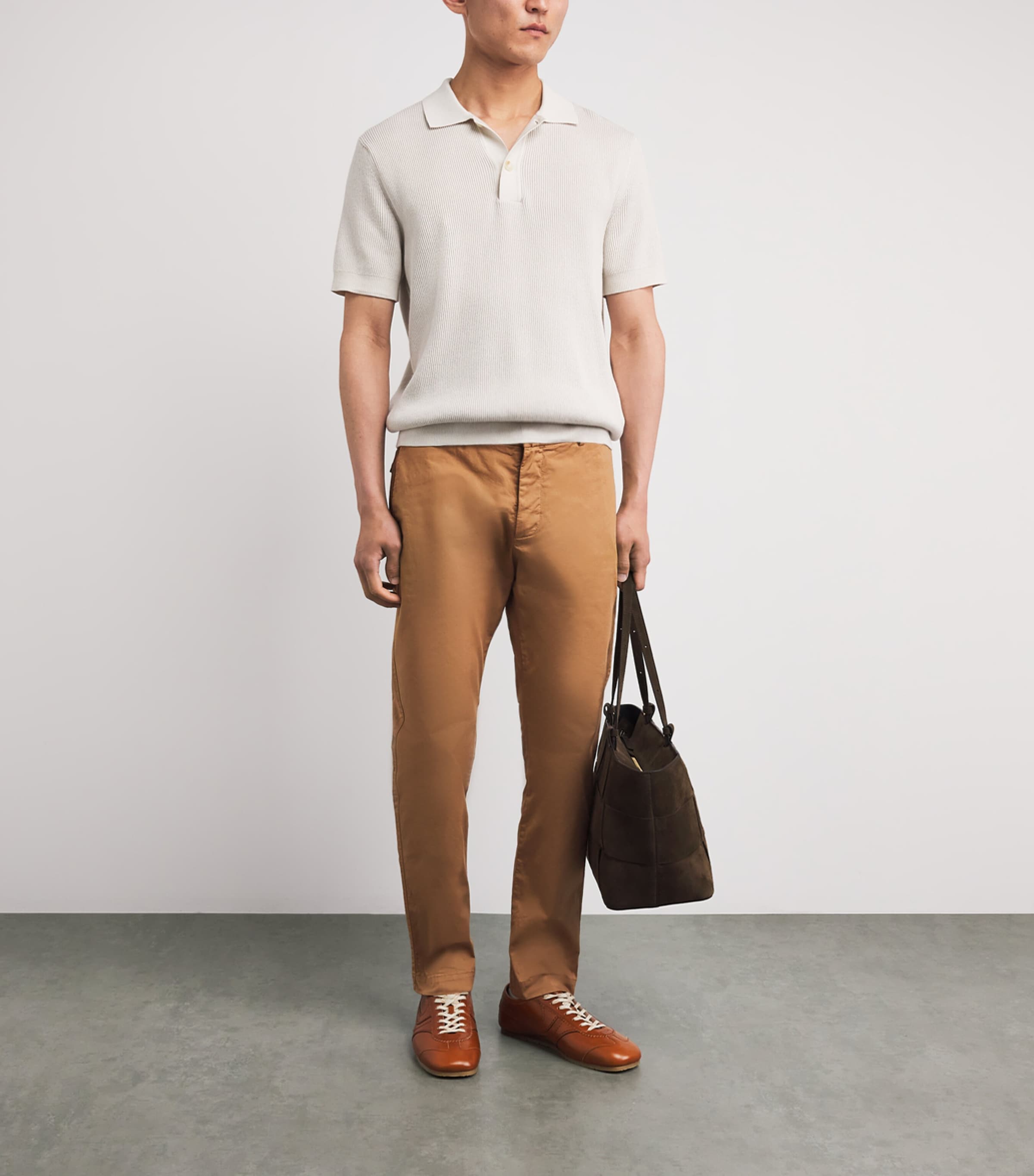 Barena Mens Technical Chinos Khaki Image 2