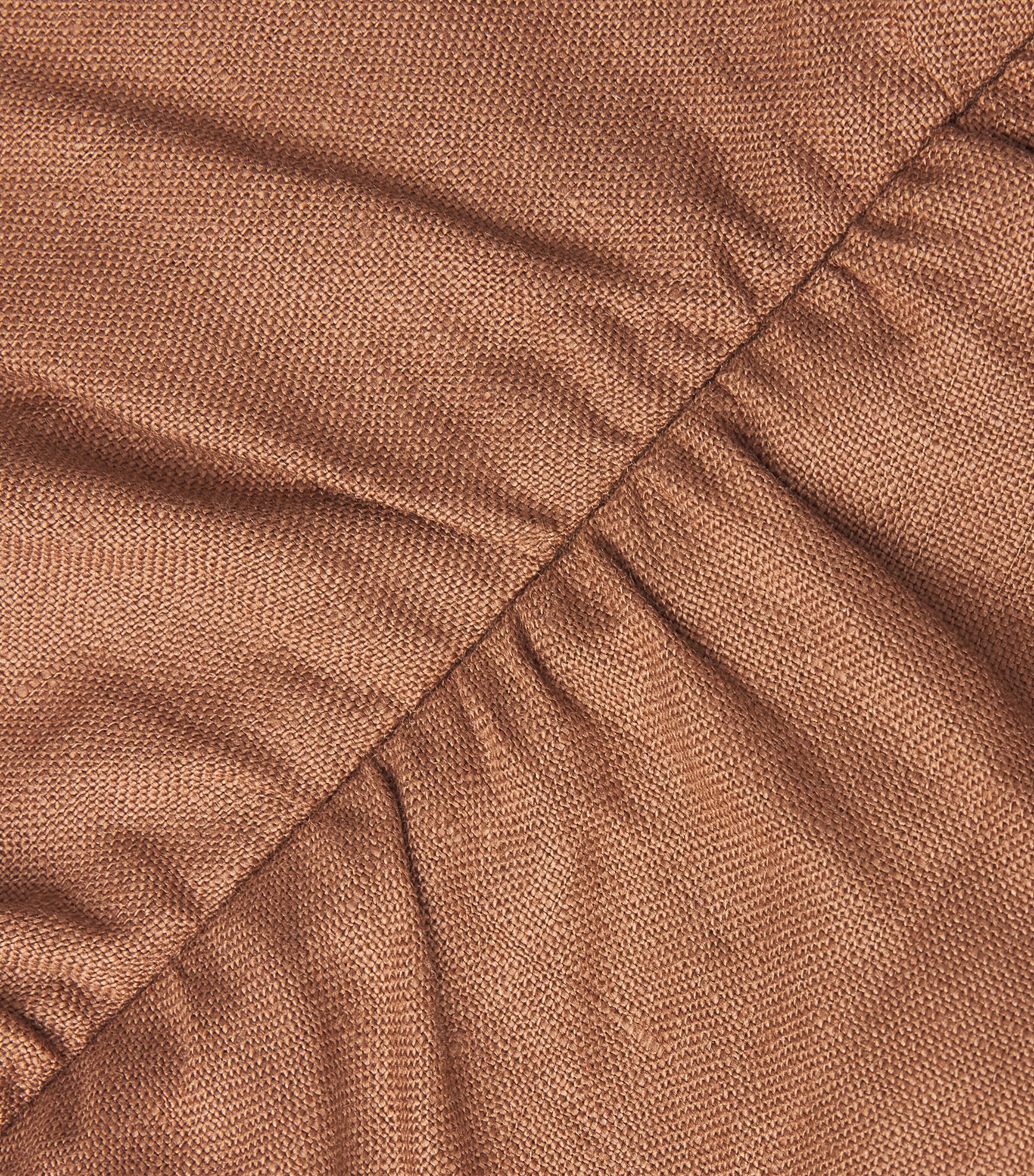 SIR. Womens Linen Tommy Midi Dress Chocolate Image 6