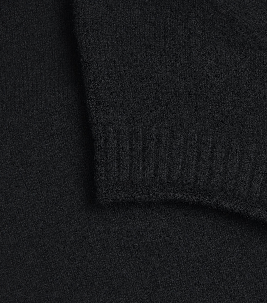 Cashmere Shrunken Baby T-Shirt BLACK Image 5