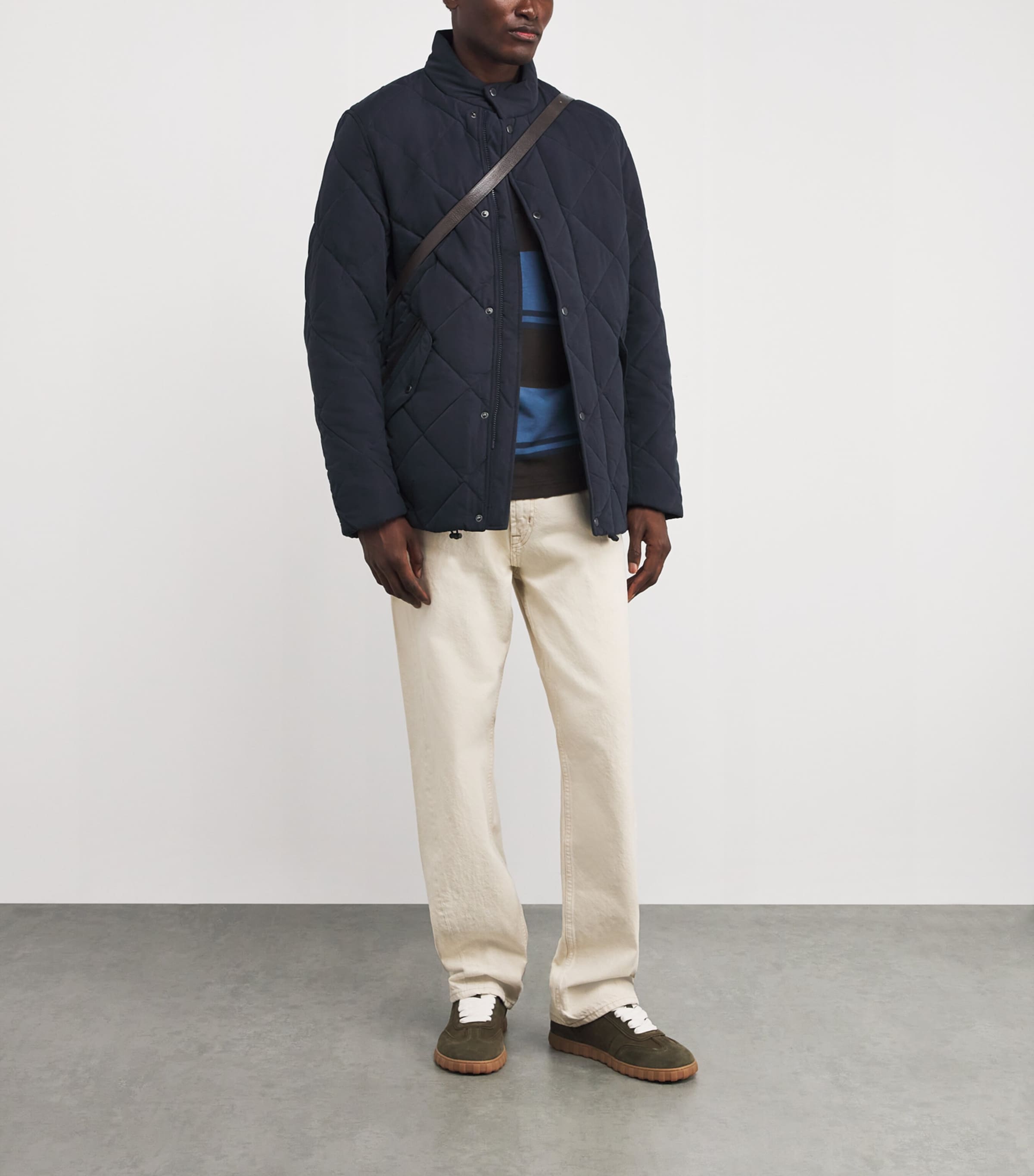 Winter Chelsea Quilted Jacket DK NAVY/MIDNIGHT OAK Image 2