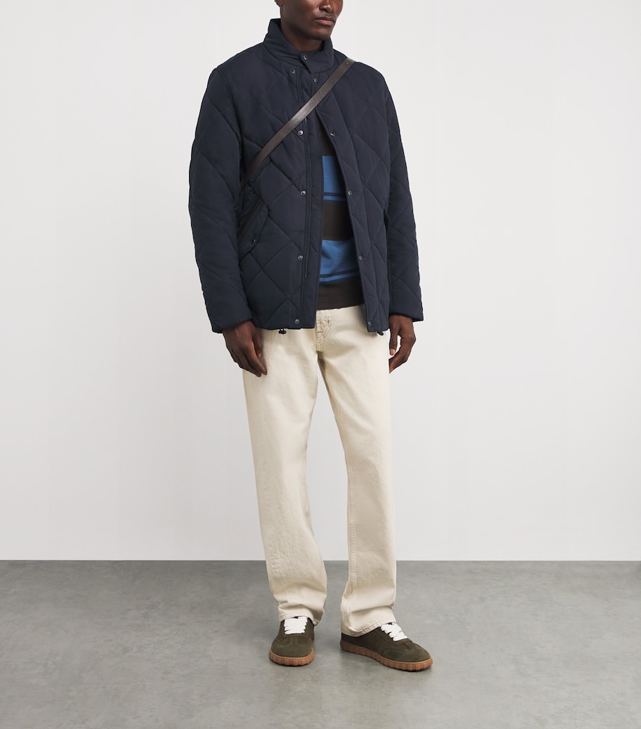 Winter Chelsea Quilted Jacket DK NAVY/MIDNIGHT OAK Image 2