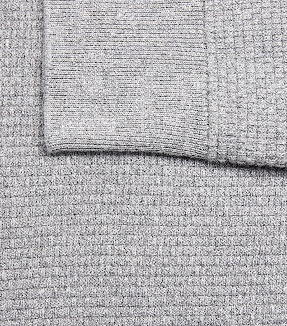 Cotton-Blend Sweater ANDOVER HEATHER Image 5