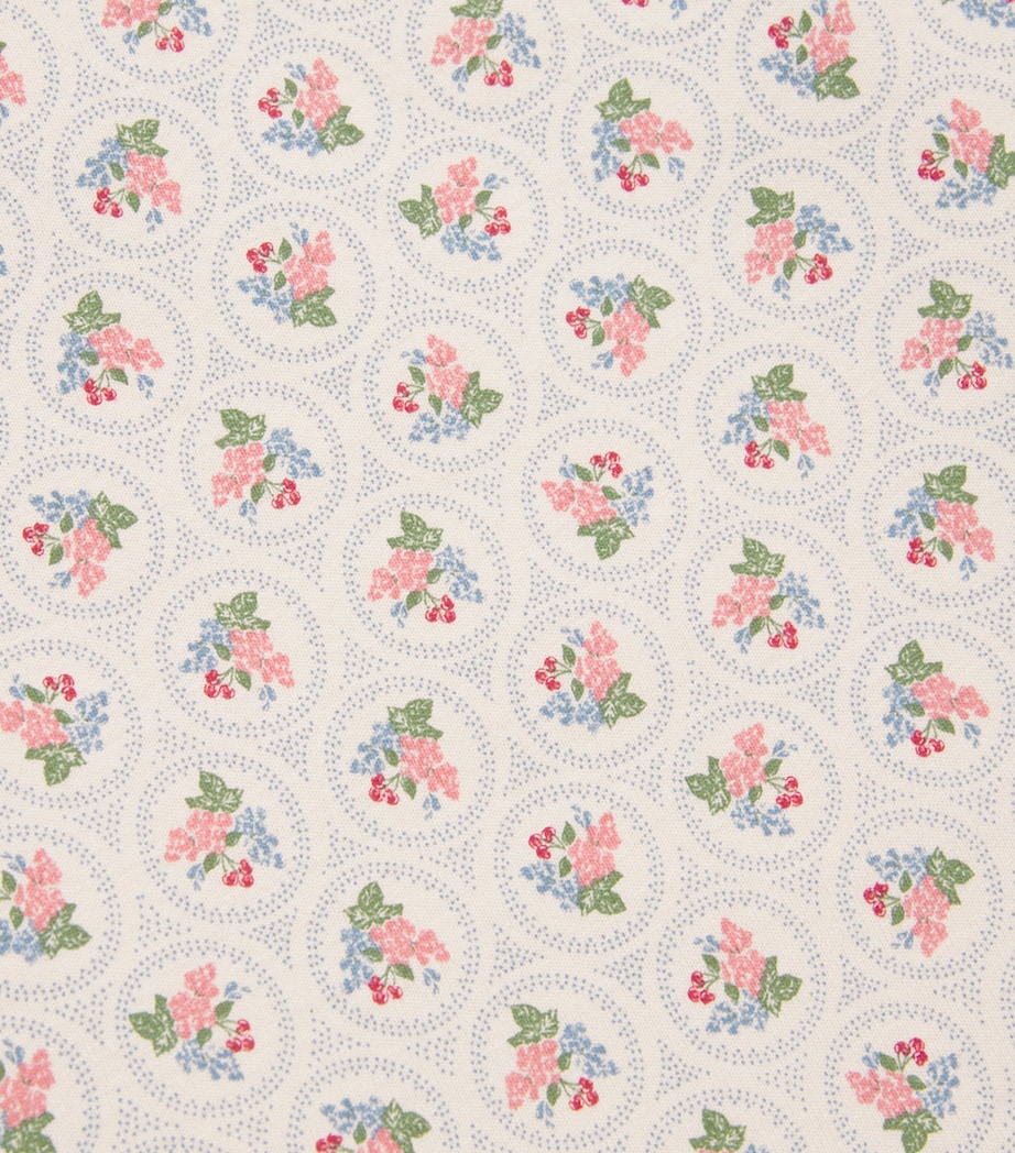 Cotton Floral Print Top (5-10 Years) P00106 VERONA BLUES Image 3