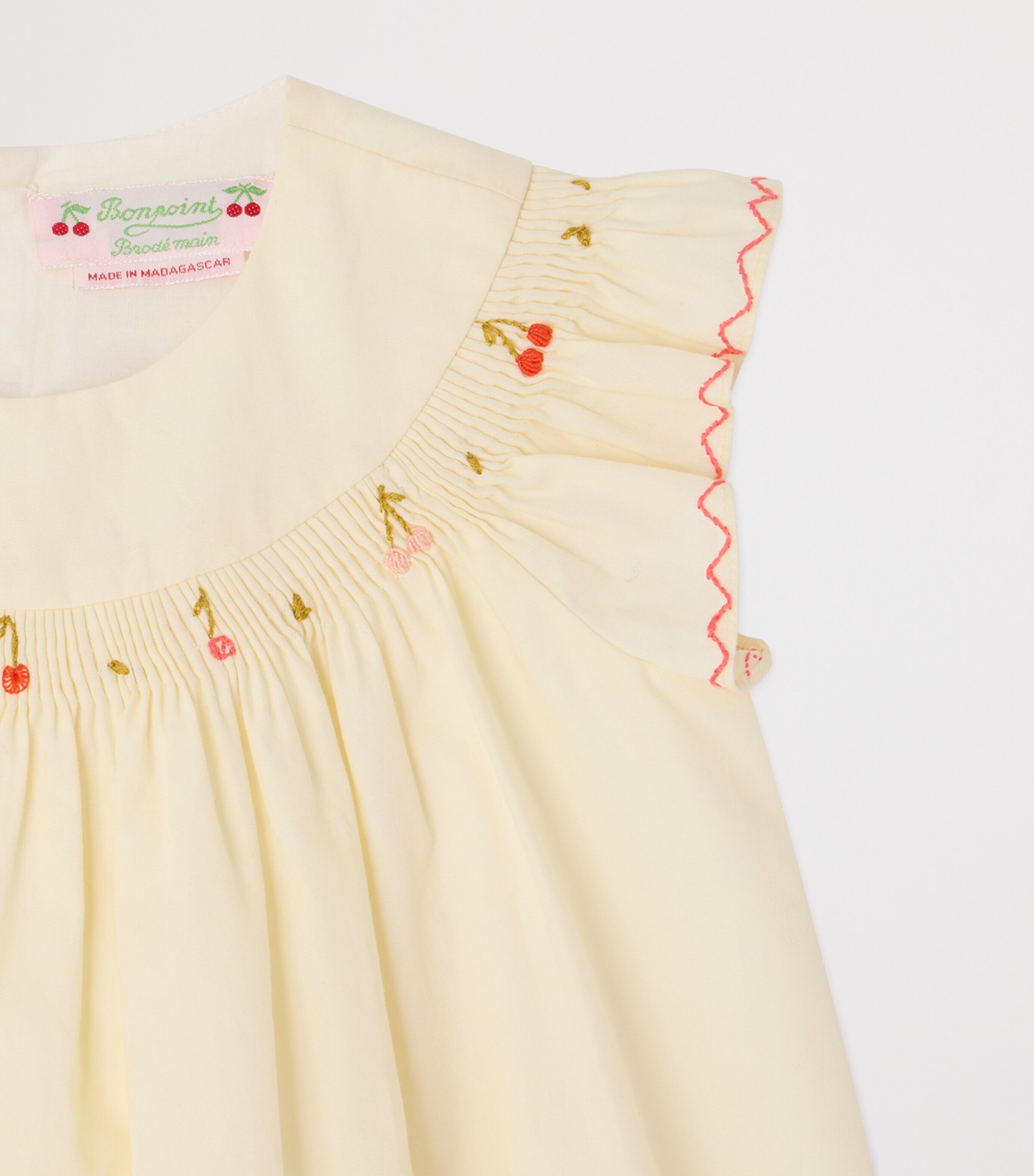 Bonpoint Cotton Amantine Dress (6-18 Months) Upb Ecru Image 3