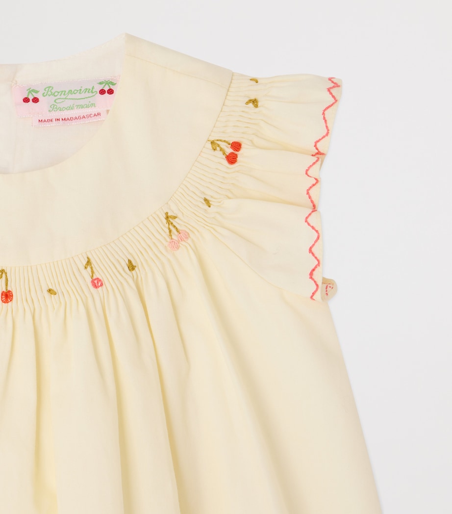 Bonpoint Cotton Amantine Dress (6-18 Months) Upb Ecru Image 3