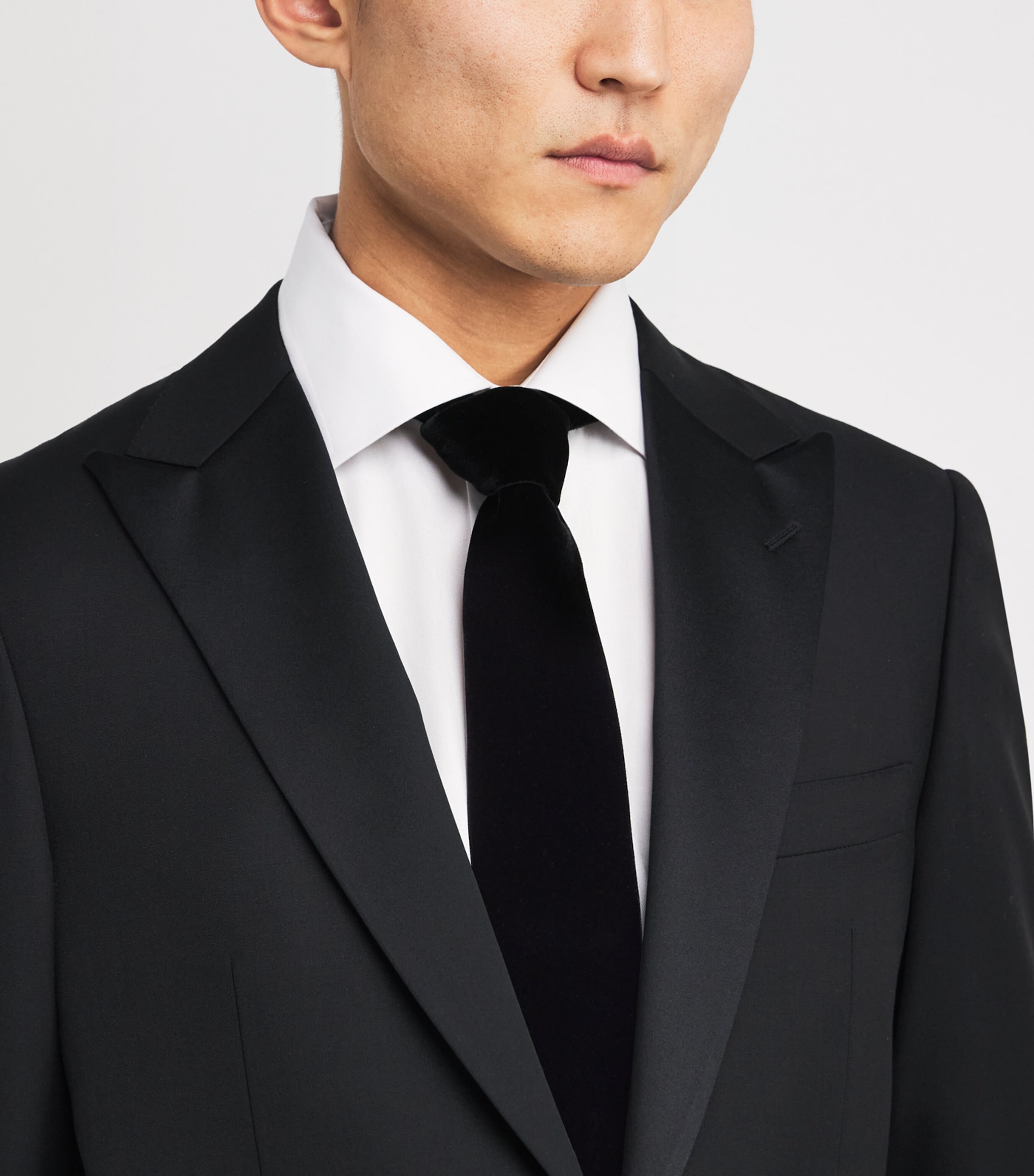 black velvet necktie
