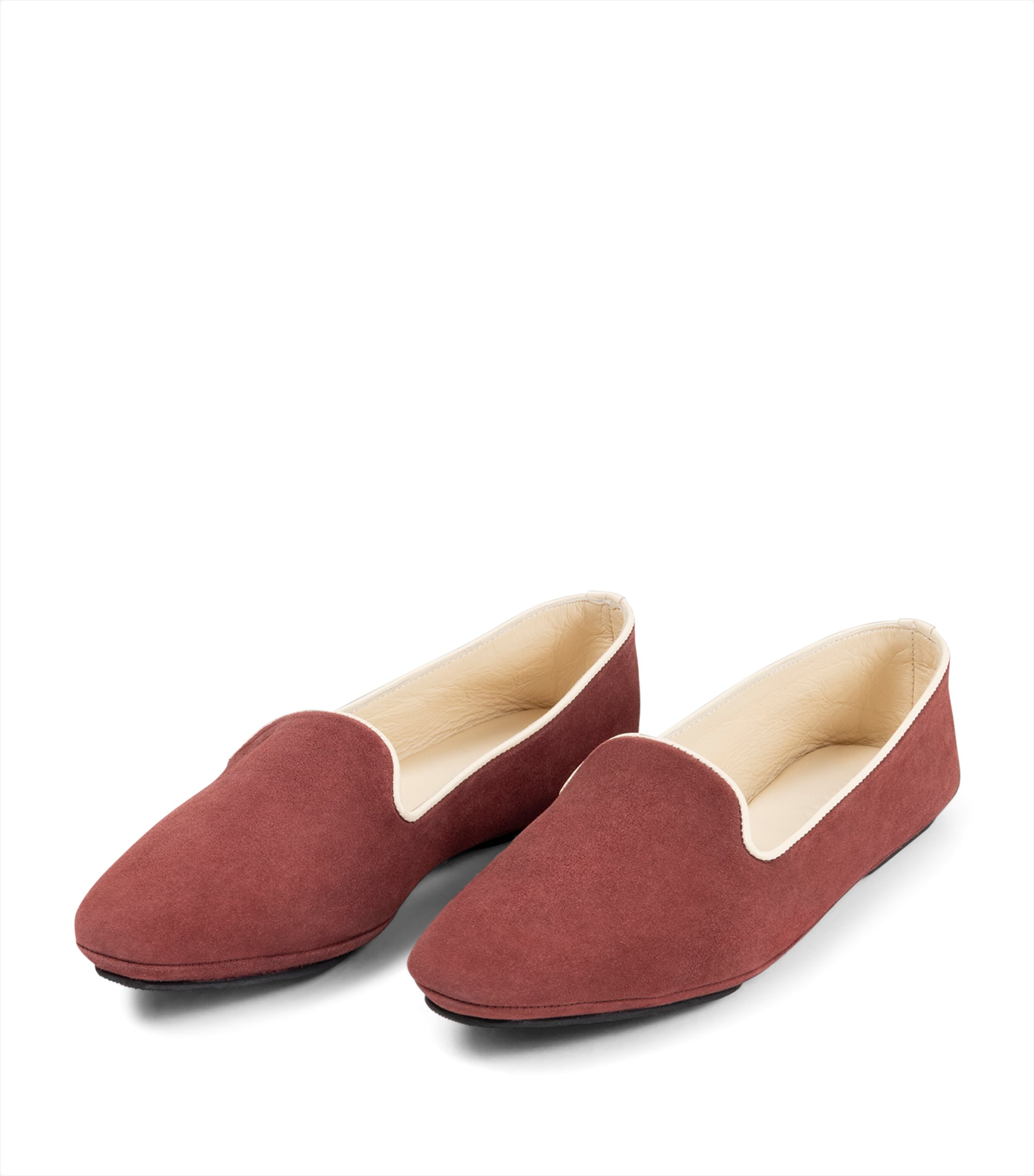 Frette Suede Jewlement Slippers Terracotta Image 1