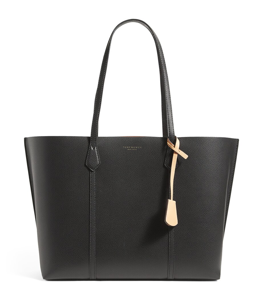 Tory Burch Leather Perry Tote Bag Black Image 1