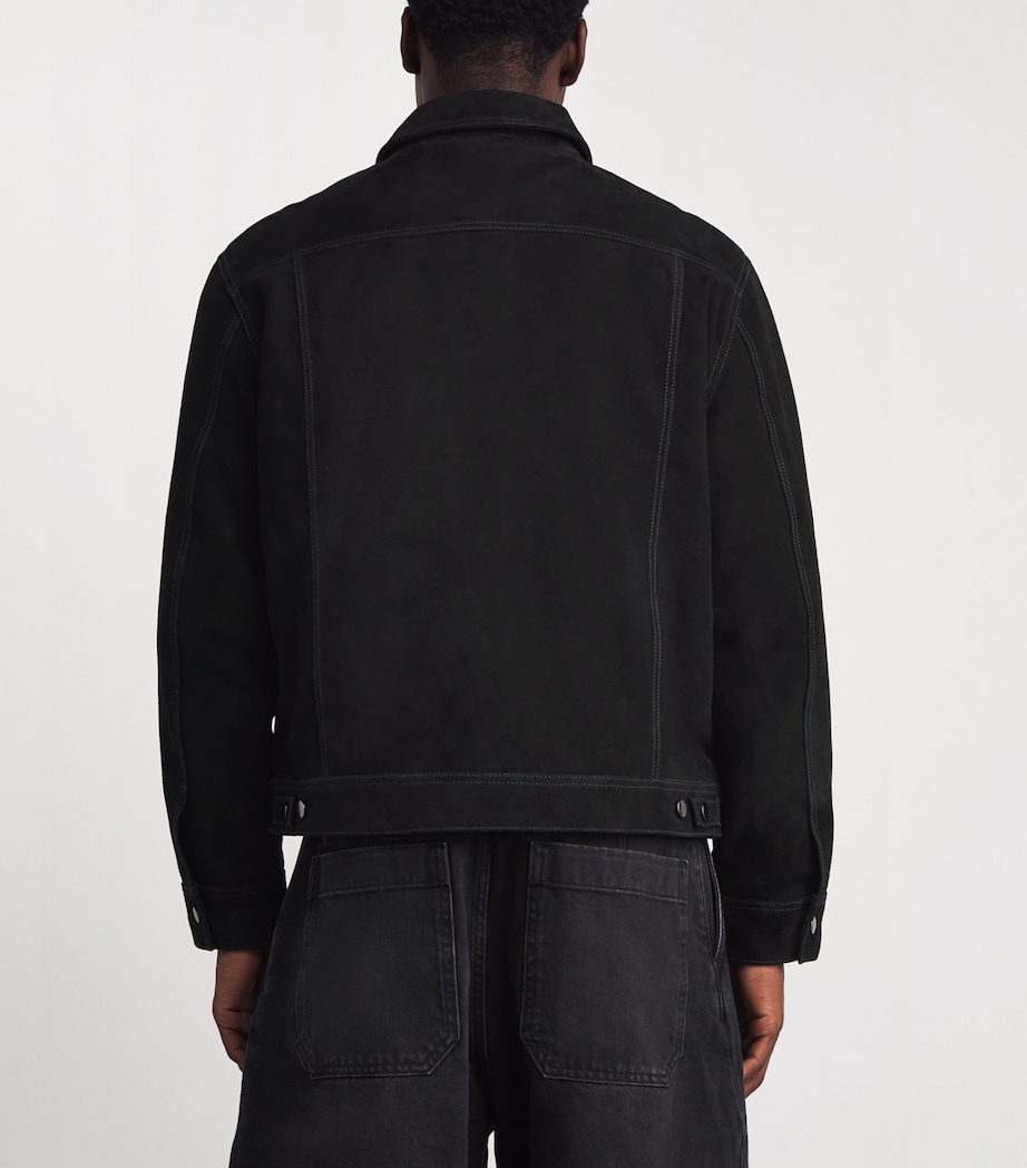 x Aaron Levine Suede Boston Jacket BLACK Image 4