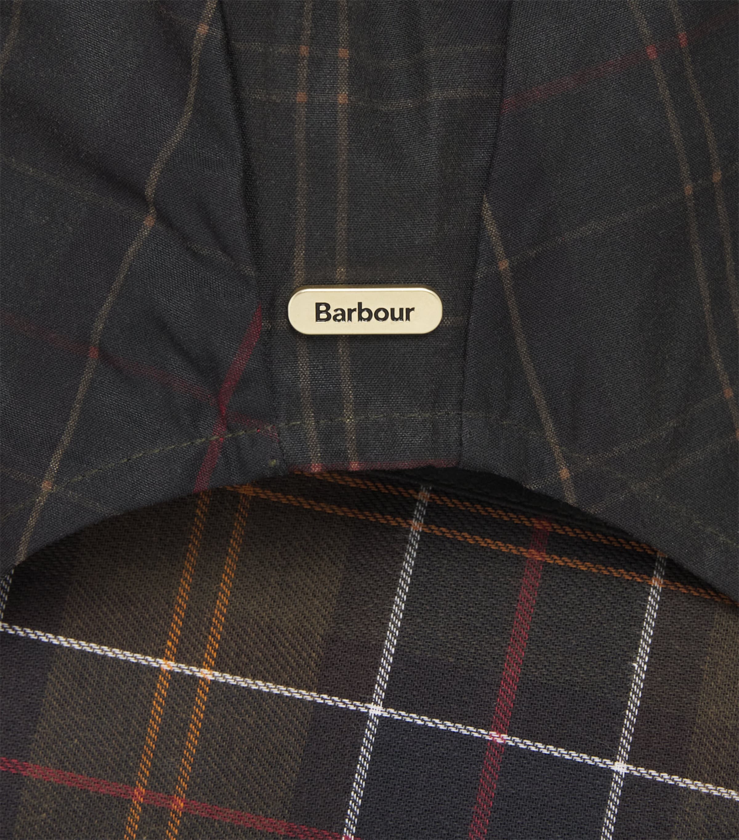 Barbour Waxed Cotton Arlene Headscarf Classic Tartan Image 2