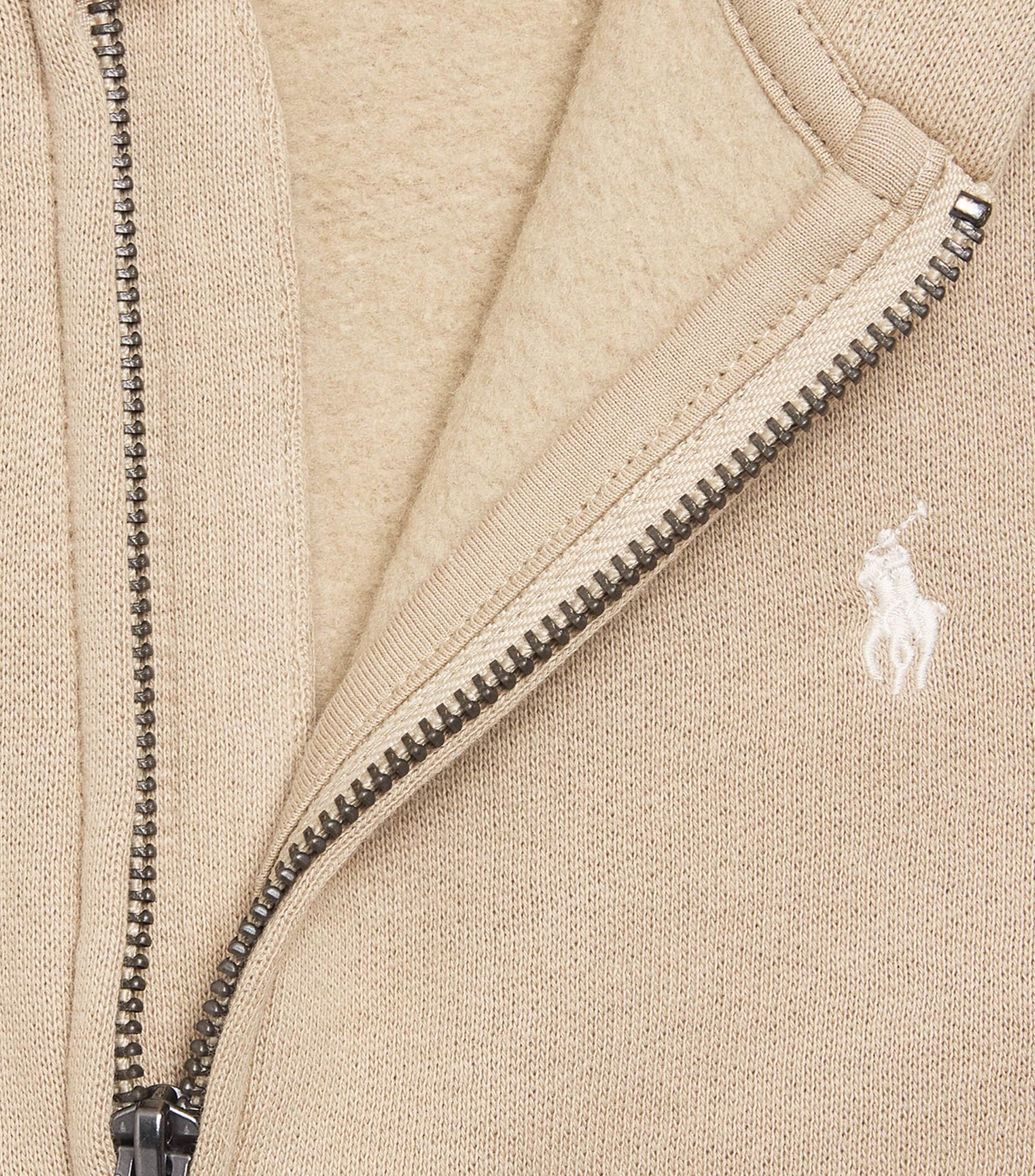 Knitted Zip-Up Hoodie (2-7 Years) KHAKI Image 3