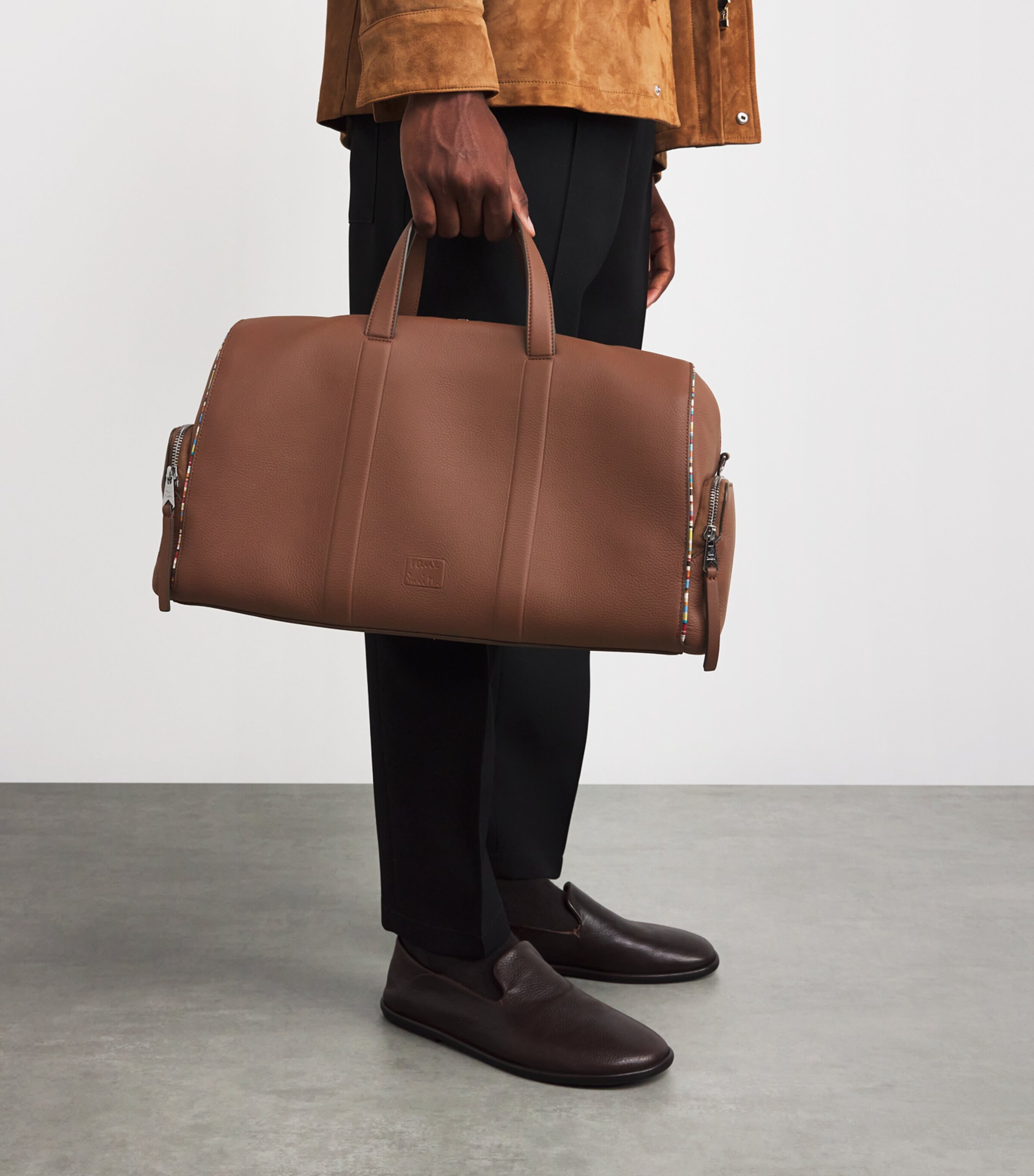 Paul Smith Leather Detachable Strap Holdall Image 2