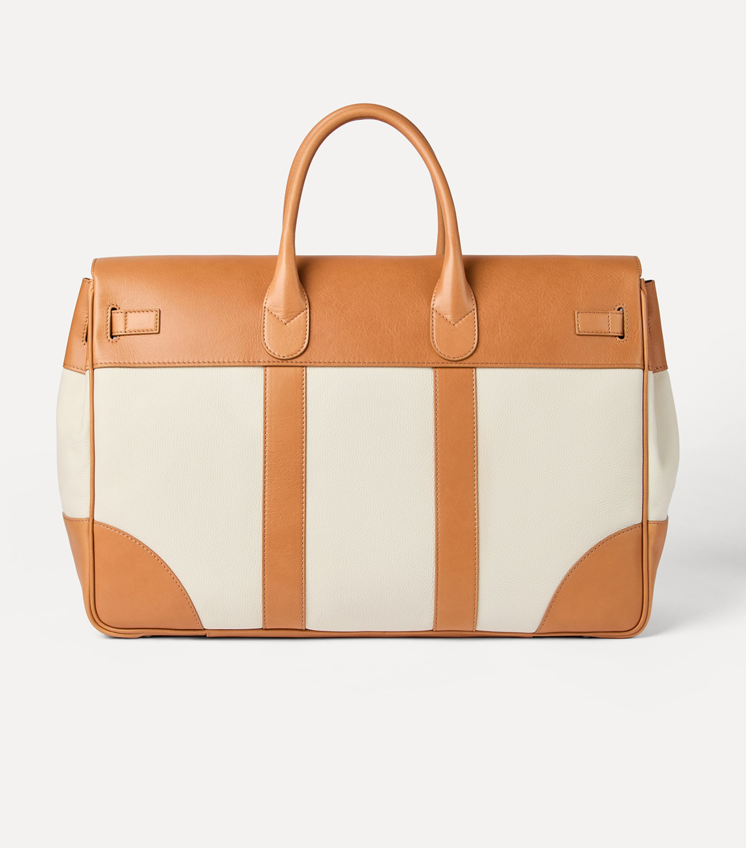 Brunello Cucinelli Grained Leather Country Holdall Image 4