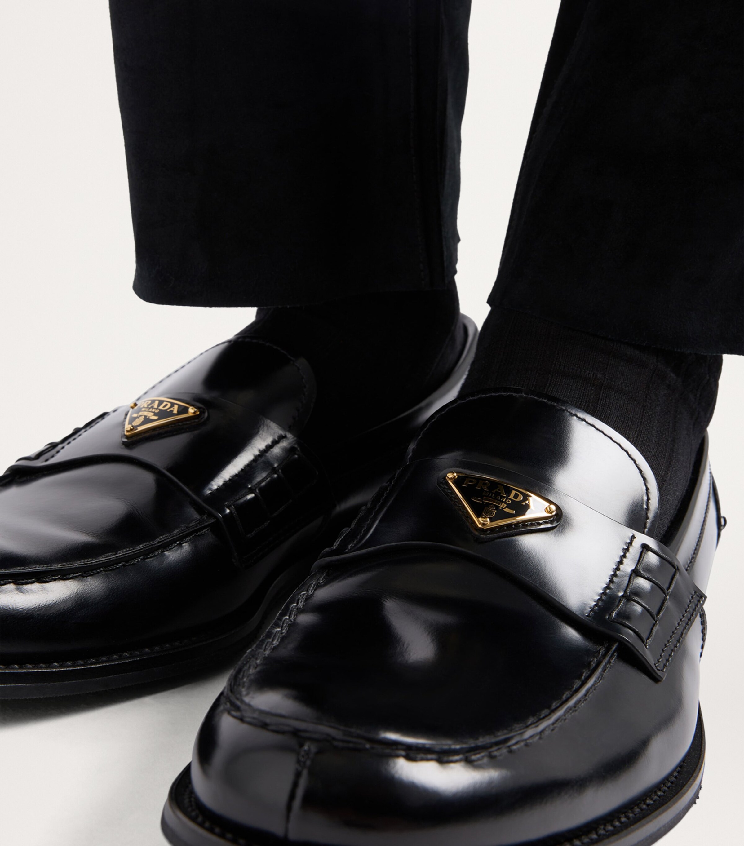 Brushed Leather Loafers F0002 Image 6
