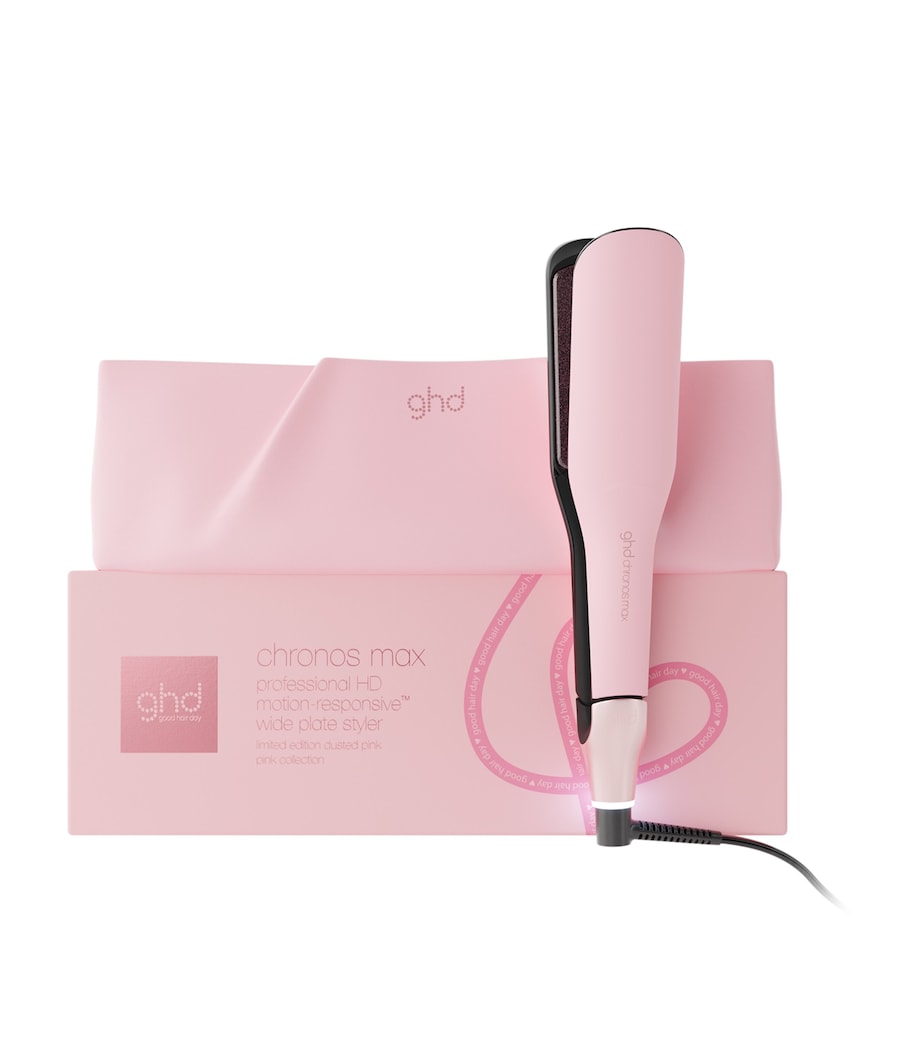 ghd Pink Collection Chronos Max Wide Plate Hair Straightener Pink Image 1