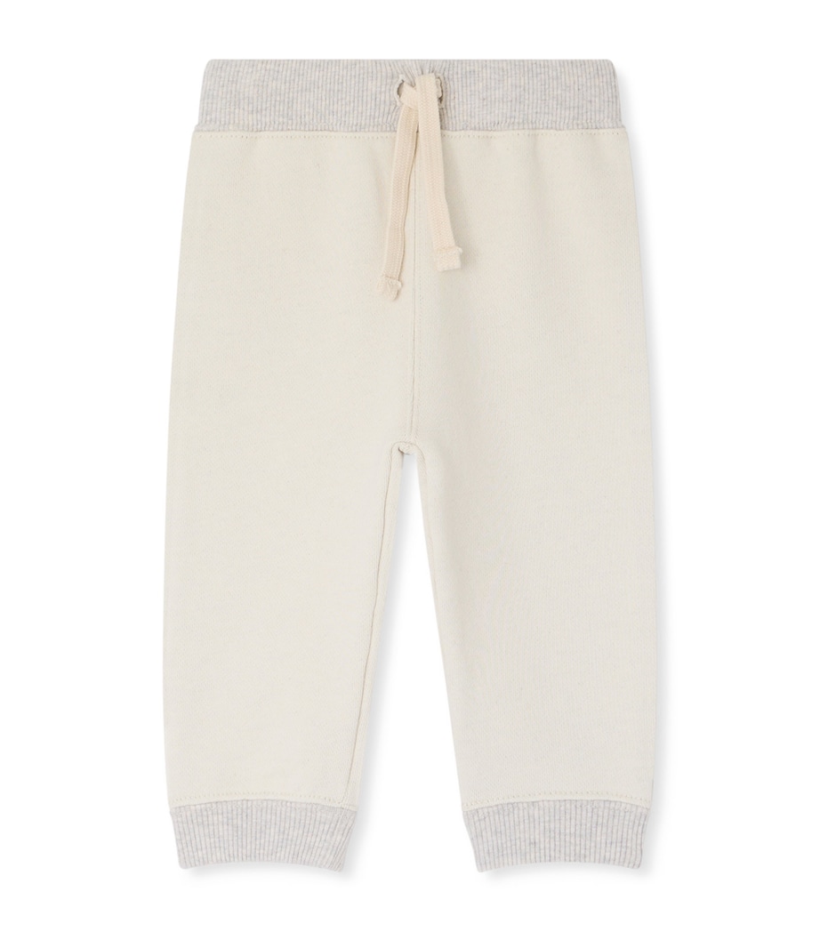 Bonpoint Organic Cotton Bambo Sweatpants (6-18 Months) Gris Chine Image 1