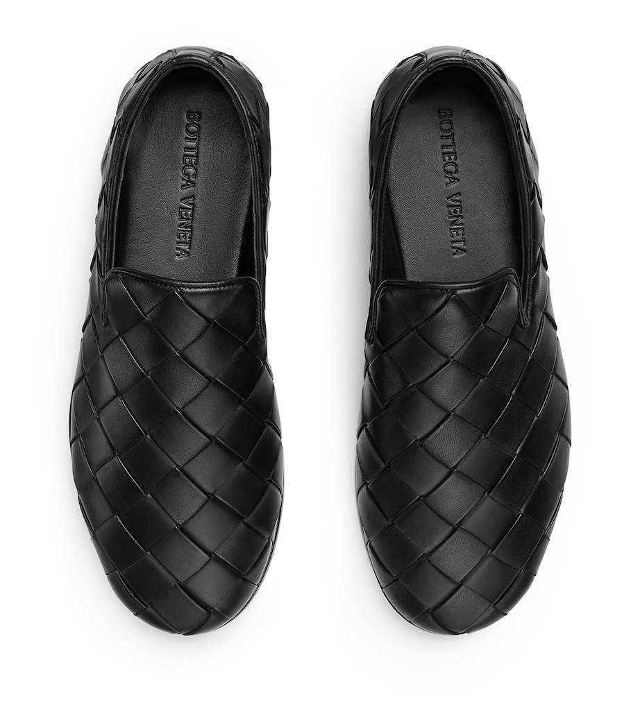 Bottega Veneta Leather Intrecciato Sunday Slippers Image 3