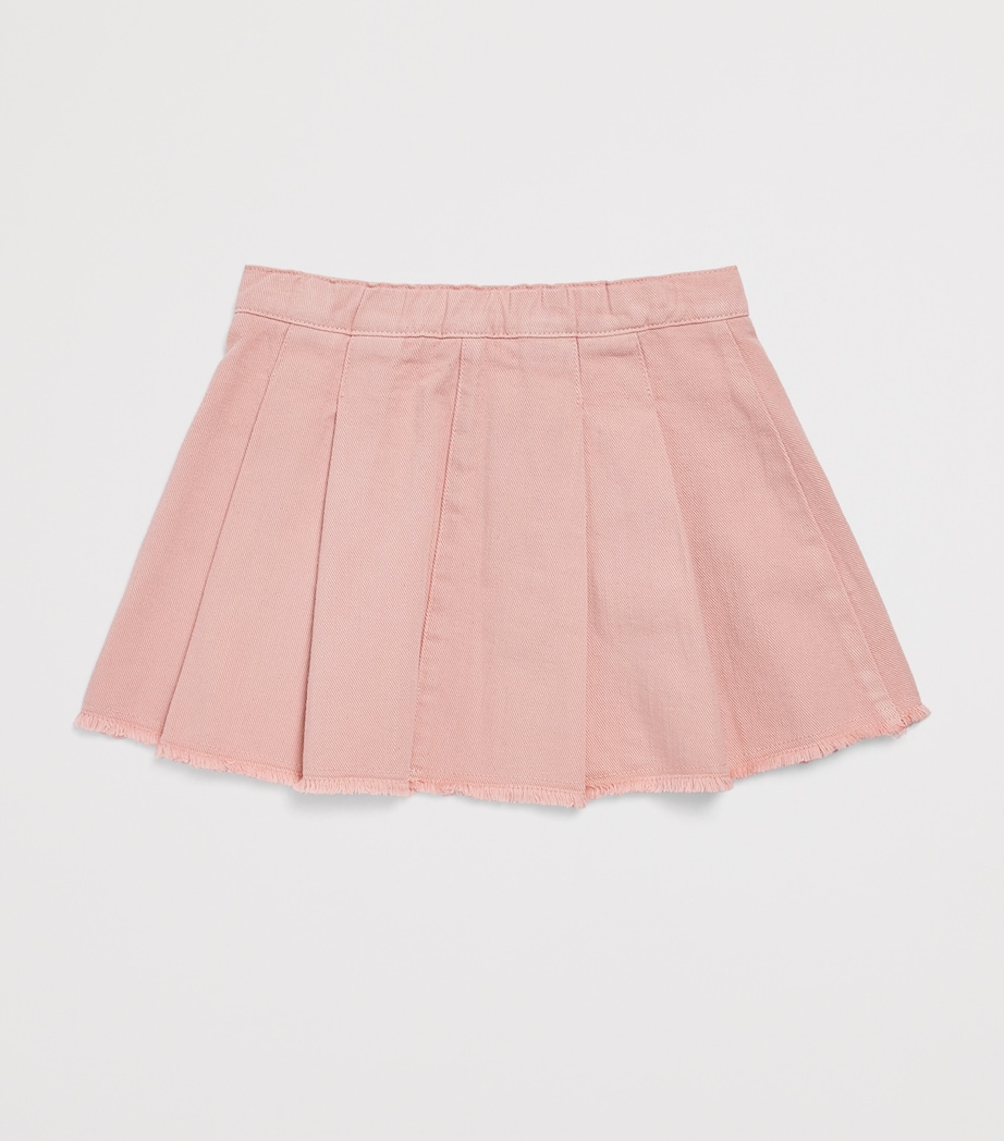 Pleated Denim Skirt (3-12 Years) 320 PINK Image 2