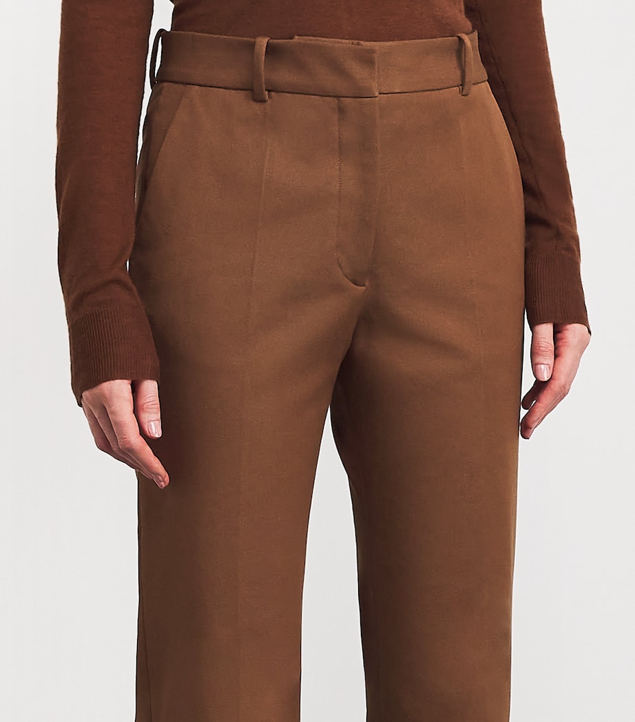 Joseph Womens Gabardine Tafira trousers Cinnamon Image 6