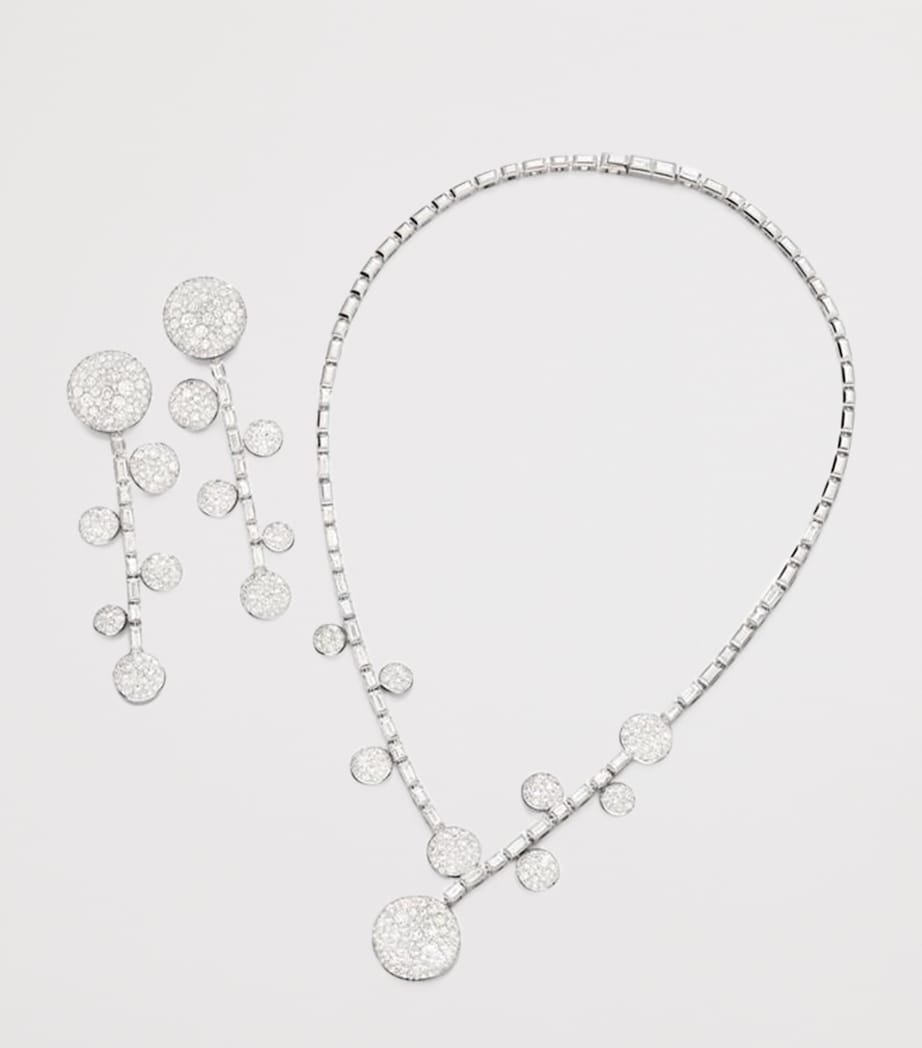 White Gold and Diamond Sabbia Pendant Necklace DB000 Image 2