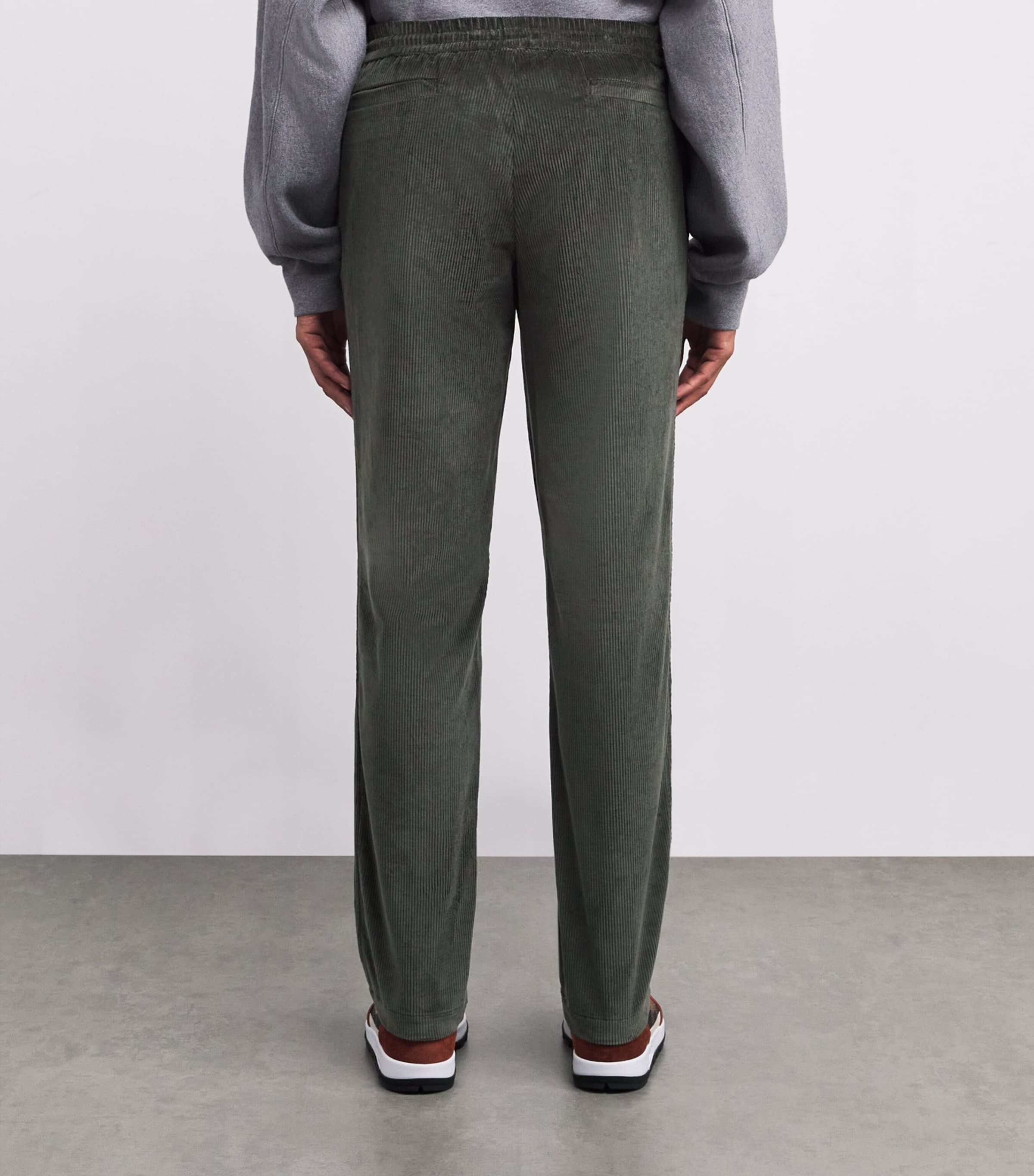 Corduroy Mindset Slim Trousers G34 MILITARY GREEN Image 4