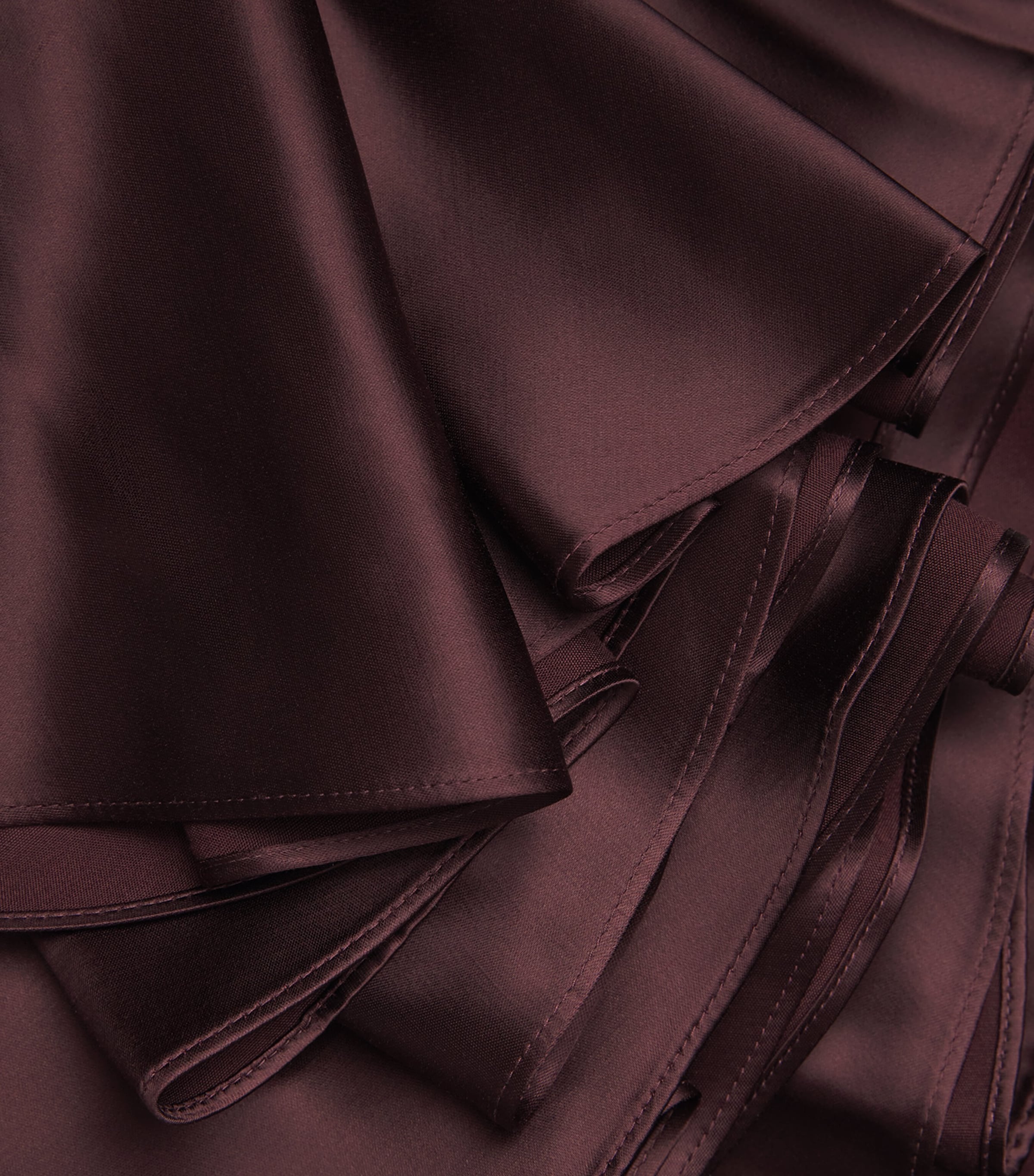 Satin Asymmetric Midi Dress 600 MERLOT Image 5