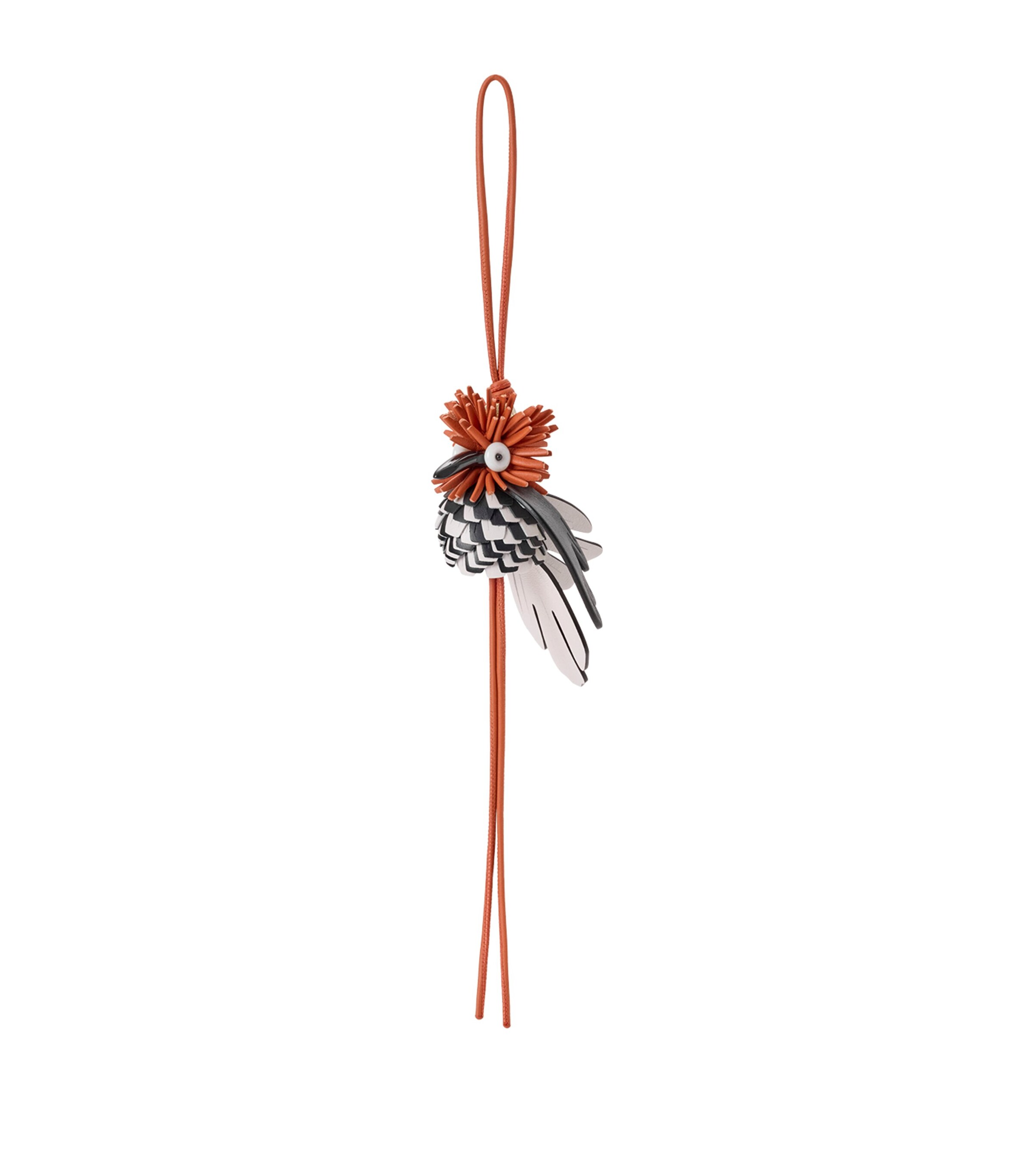 LOEWE x Paula's Ibiza Bird Bag Charm Orange/black Image 1