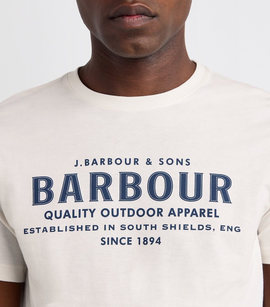 Cotton Moorside Logo T-Shirt WHISPER WHITE Image 6