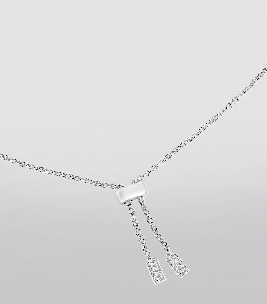 White Gold and Diamond Threads Bracelet WHITE GOLD Image 4