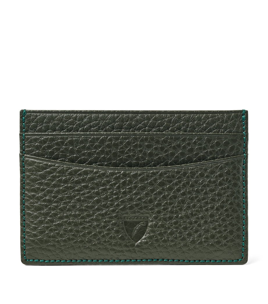 Leather Slim Card Holder FORESTGREEN Image 1