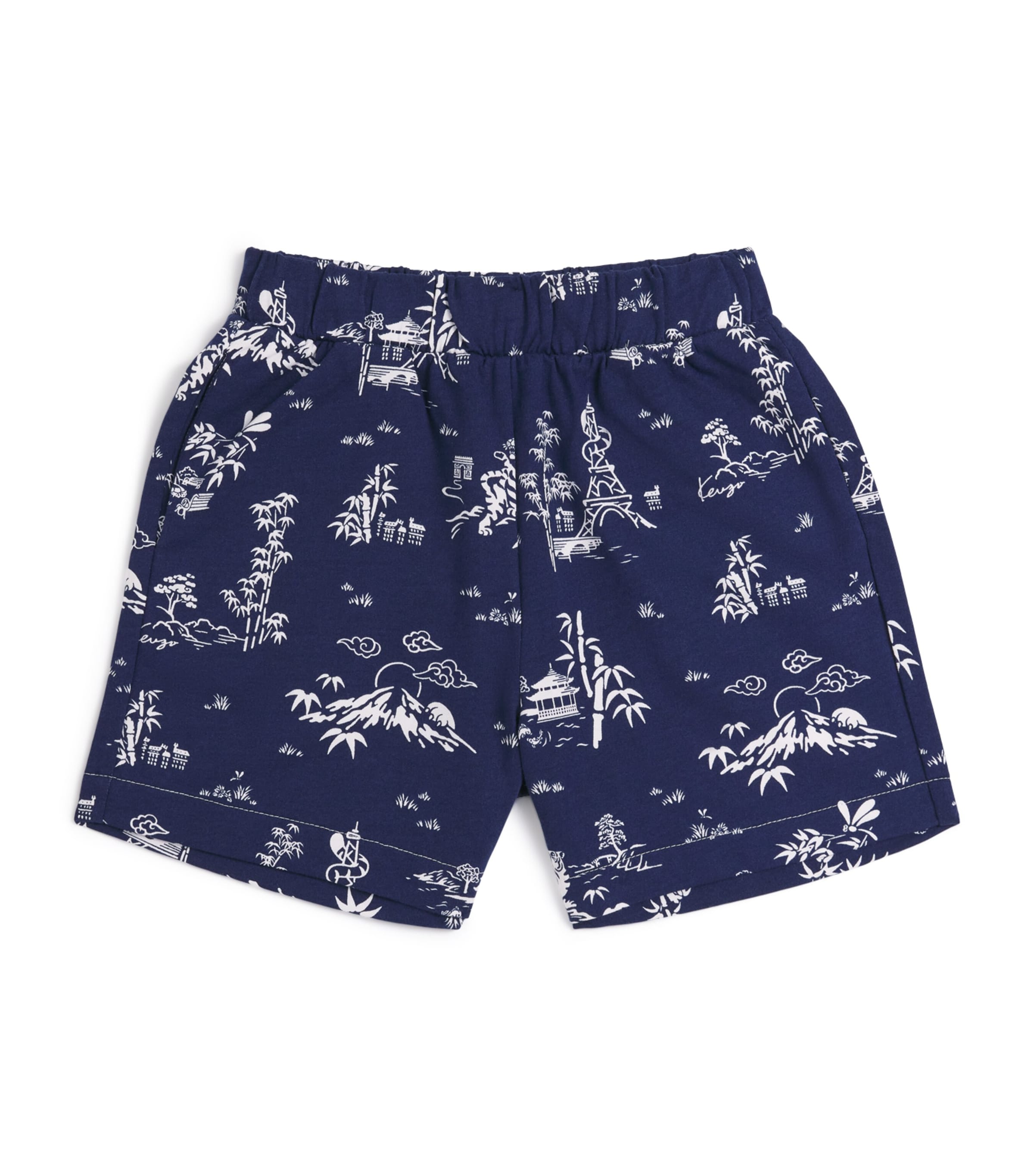 Cotton Printed Shorts (2-14 Years) 84NMEDIEVAL BLUE Image 1