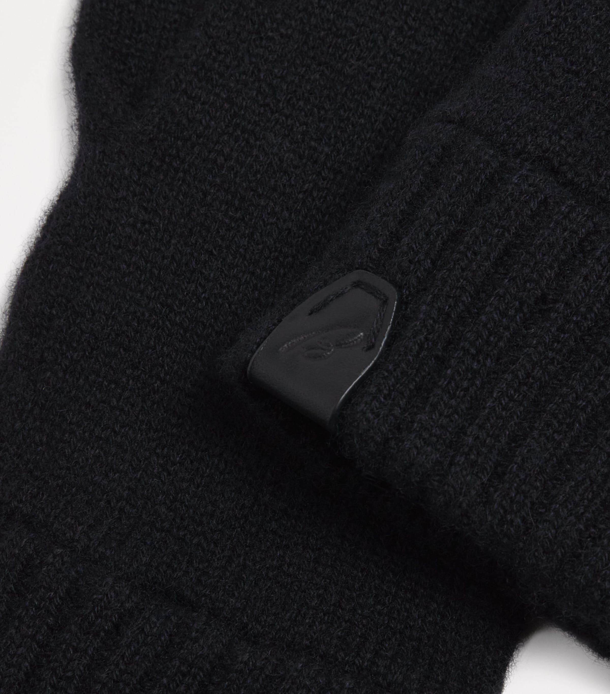 Brioni Cashmere Leather-Detail Gloves Image 2