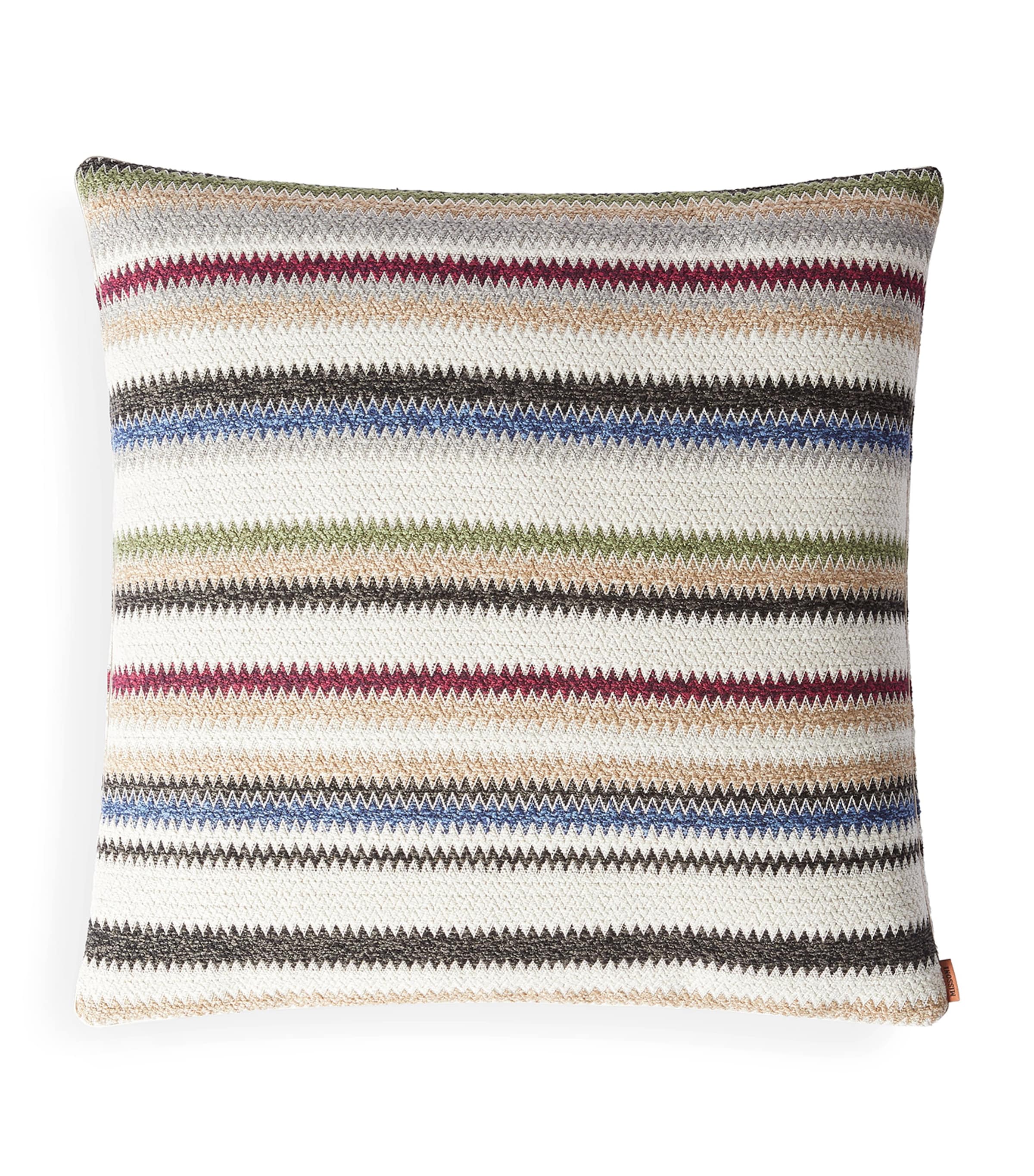 Missoni Blurred Chevron Cushion In Multi