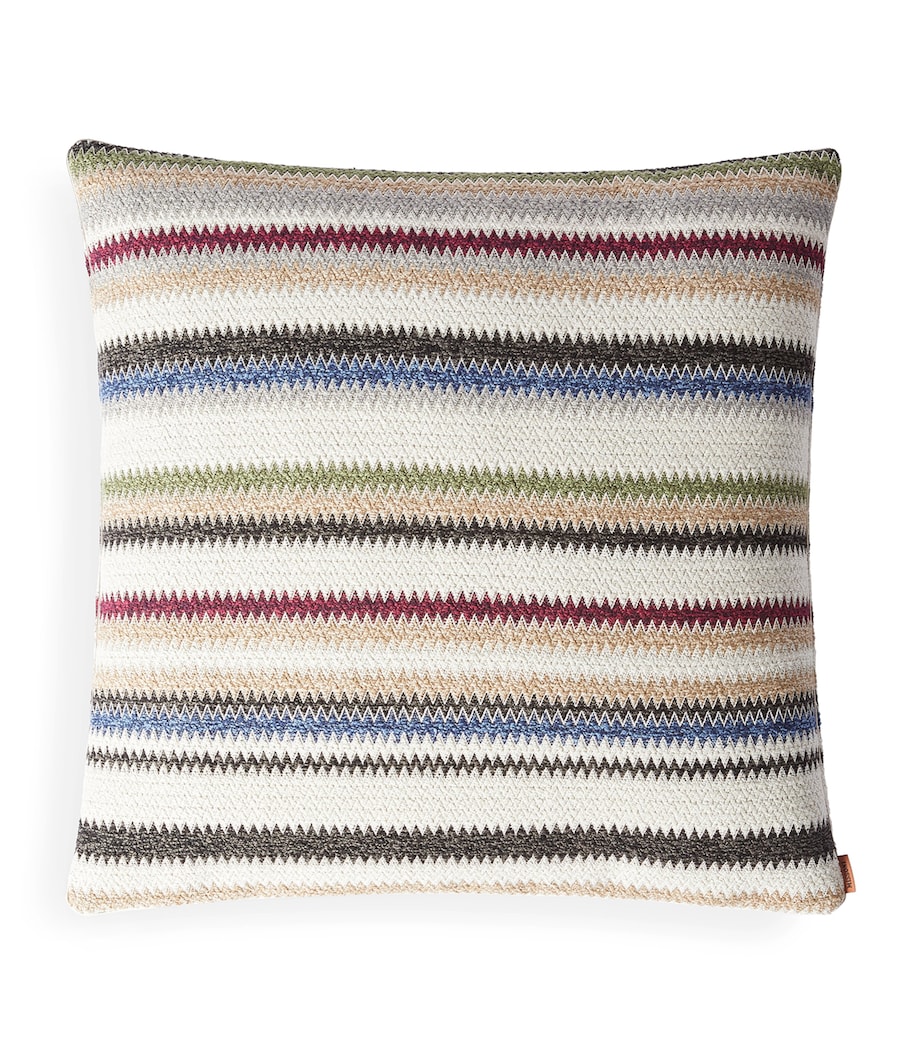 Blurred Chevron Cushion (50cm x 50cm) 148 BEIGE MULTI Image 1