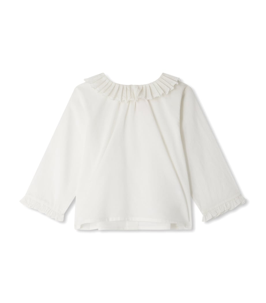 Cotton Blouse (6-12 Months) BLANC LAIT Image 1