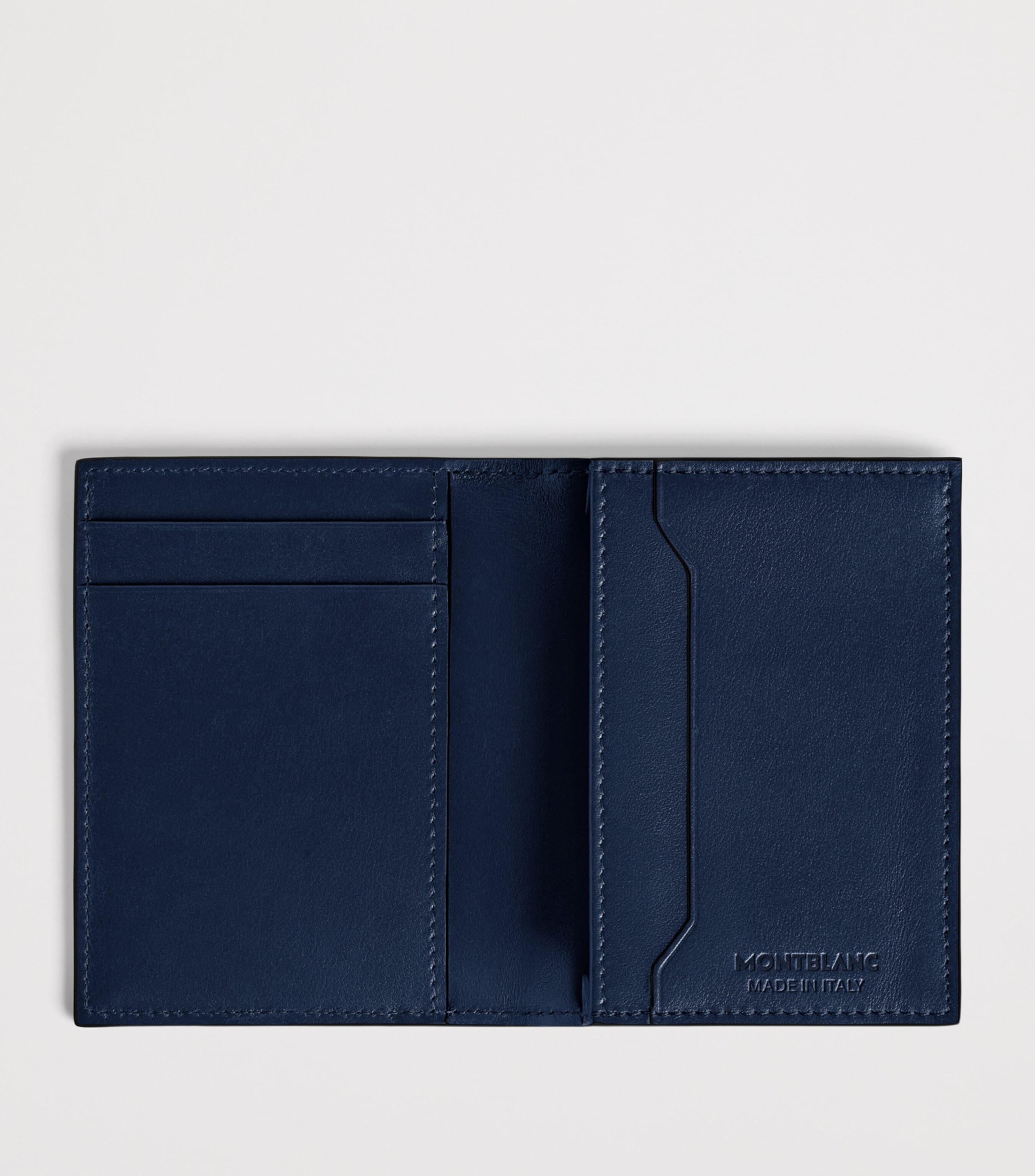 Montblanc Calfskin Meisterstück 4cc Bifold Card Holder Ink Blue Image 4