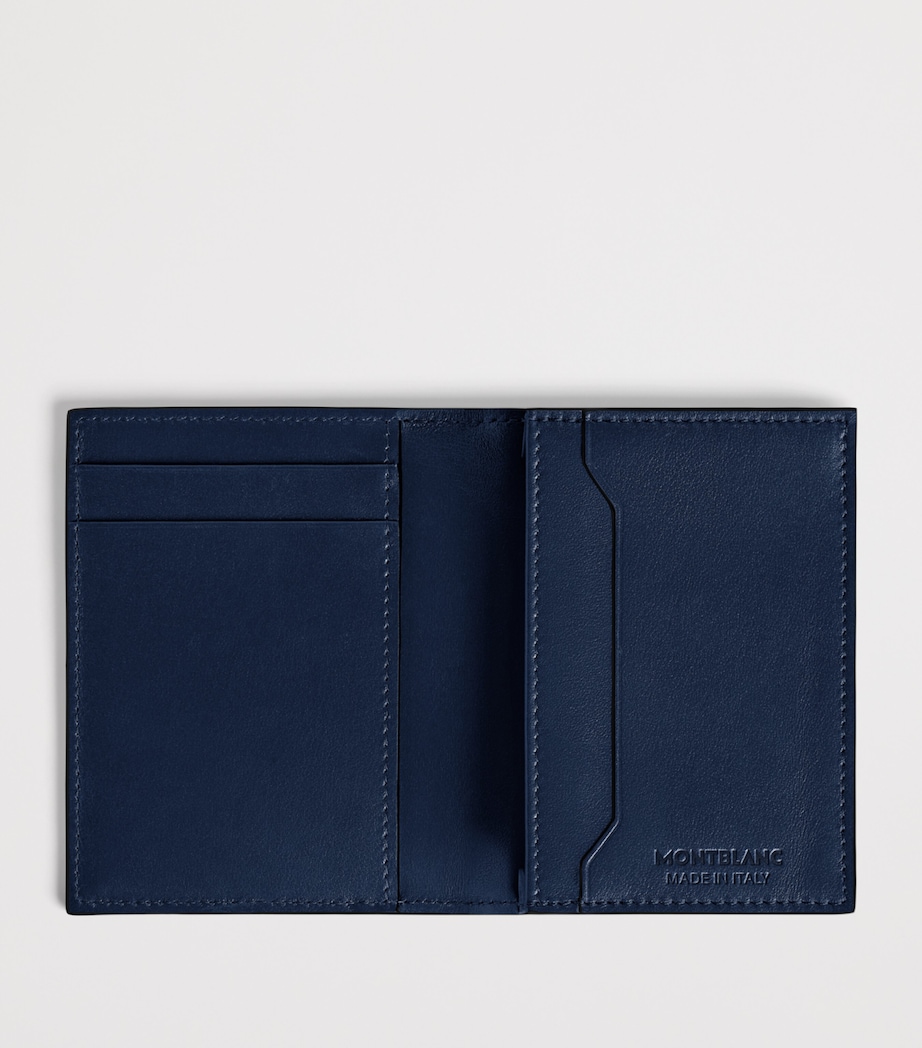 Montblanc Calfskin Meisterstück 4cc Bifold Card Holder Ink Blue Image 4