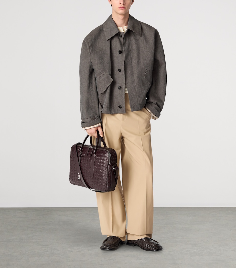 Leather Intrecciato Getaway Briefcase 2263 Image 4