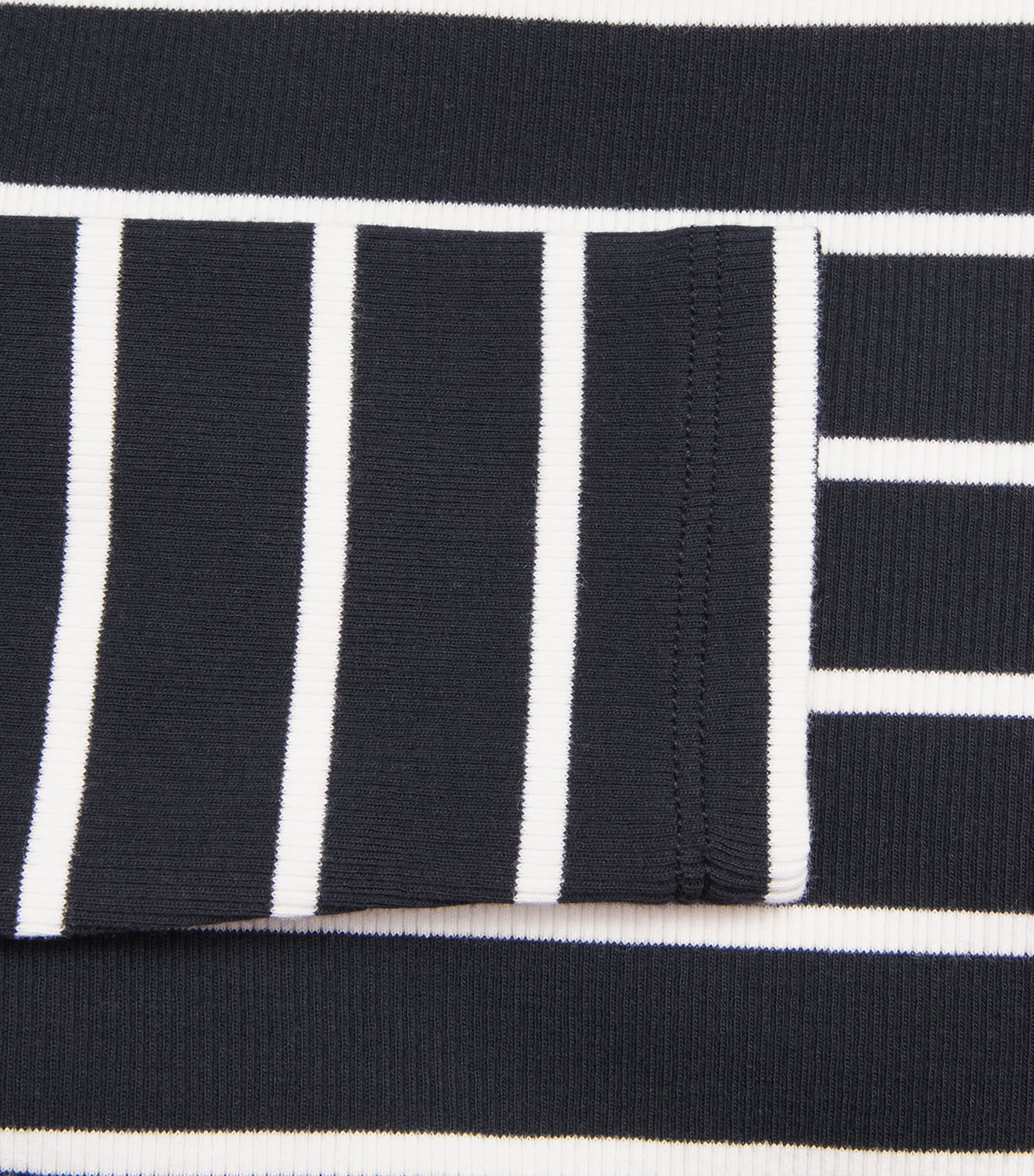 Stretch-Cotton Stripe Perfect Basic Top NAVY/SOFT WHITE Image 5